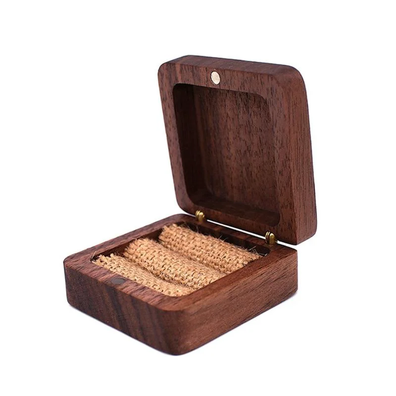 Original Joyero portátil de madera de nogal Top-Quality