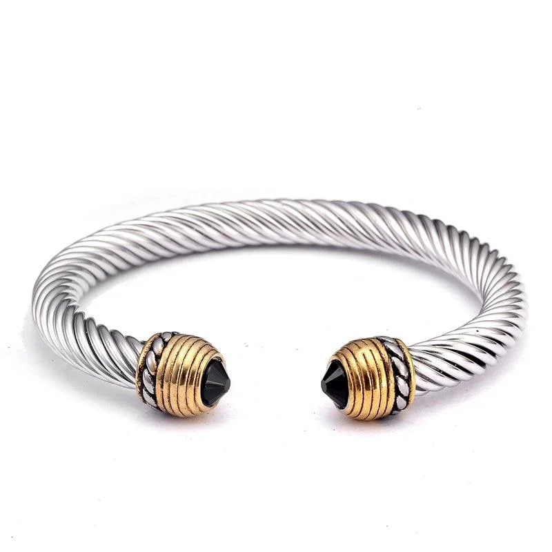 Breathable Hansel Pulsera trenzada de acero inoxidable Consistent