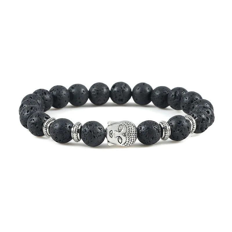 Easy-to-Use Joachim Pulsera de cuentas tibetanas naturales Organic