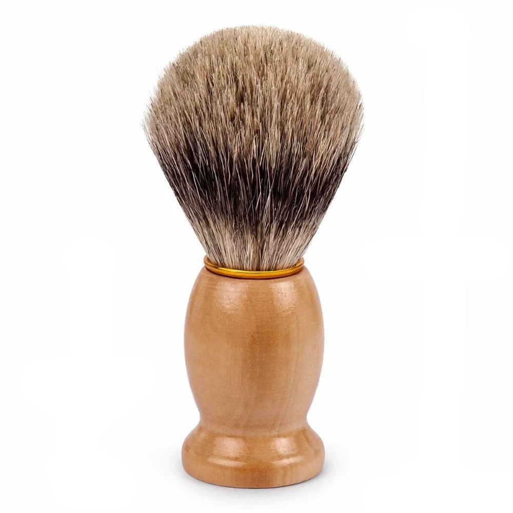 Excellent Brocha de afeitar tradicional de pelo de tejón puro Fine