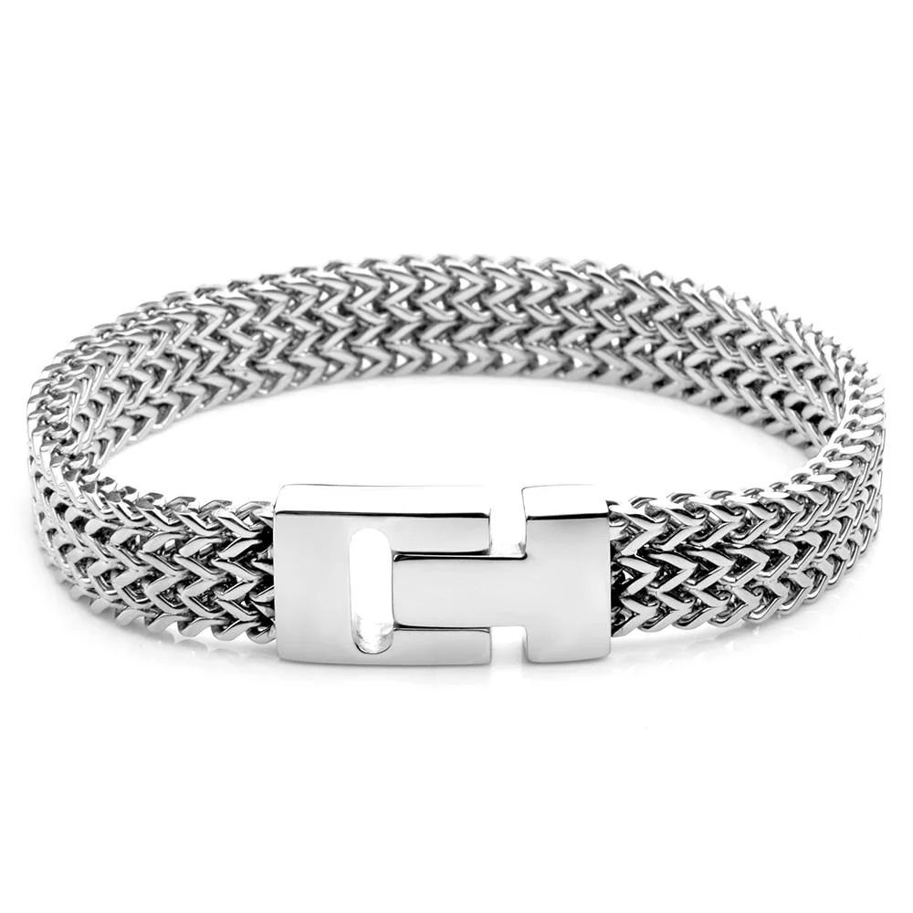 Fashionable Bengt Pulsera de cadena de acero inoxidable Reliable