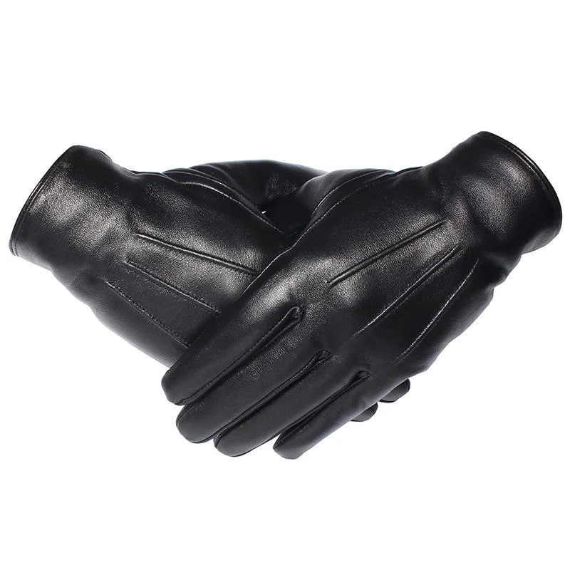 Unique Ayrton Guantes de invierno de piel de oveja Breathable