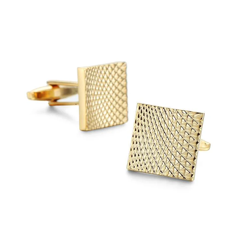 Top-Quality Pin Dot Gold-Tone Cufflinks Official
