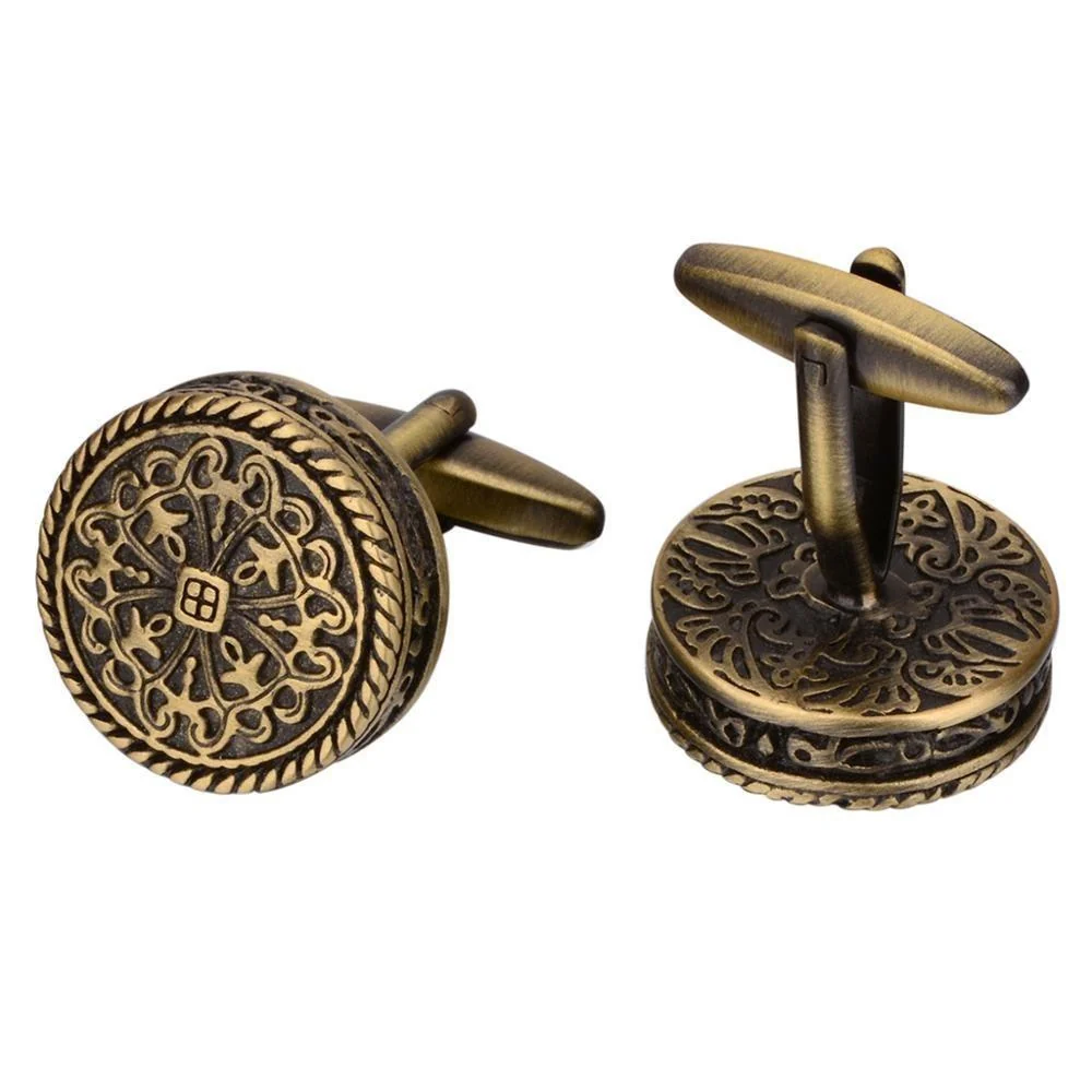 Smart Vintage Bronze Cufflinks Safe