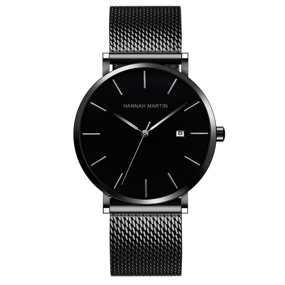 Classic Albert Nero Reloj clásico de caballero con correa milanesa Excellent