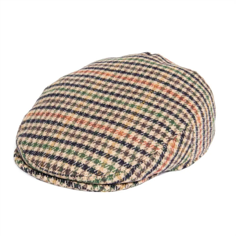 Refined Houndstooth Gorra plana Mini Check Tweed Environmentally Friendly