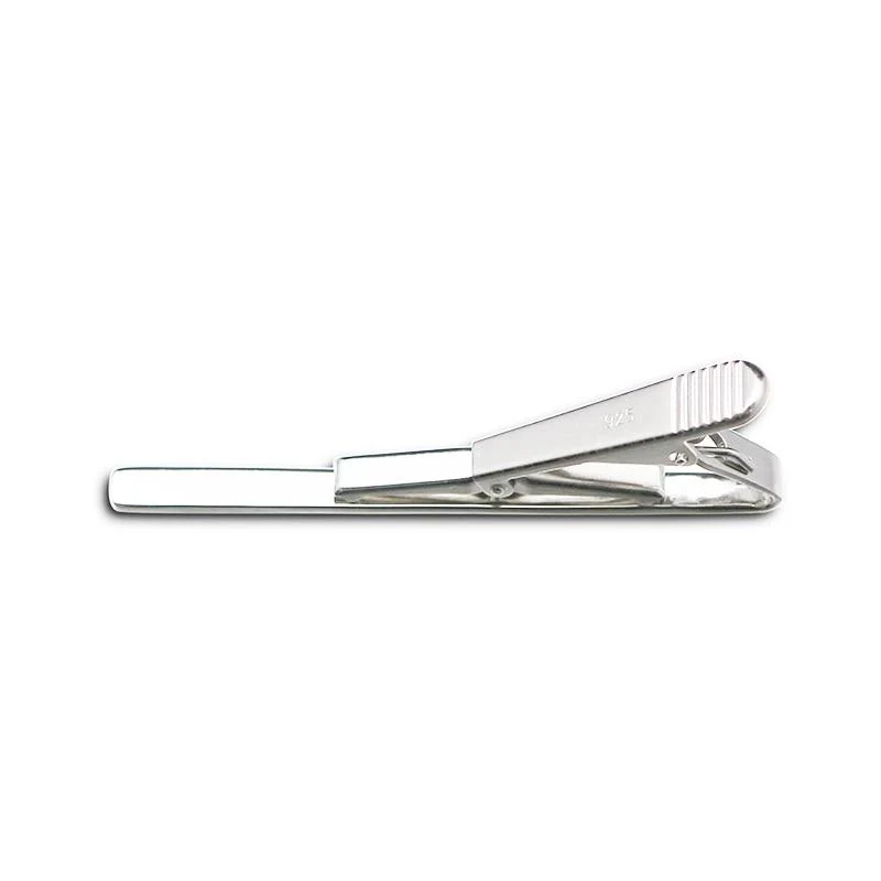 Exceptional Pasador de corbata de plata de ley Refined