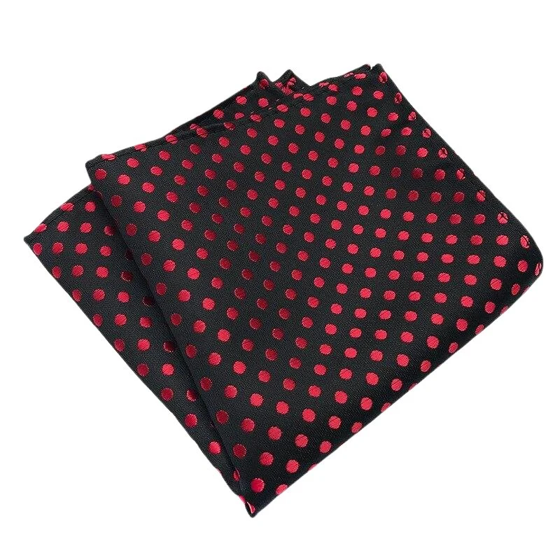 Sustainable Elegante pañuelo de bolsillo de seda con lunares Modern