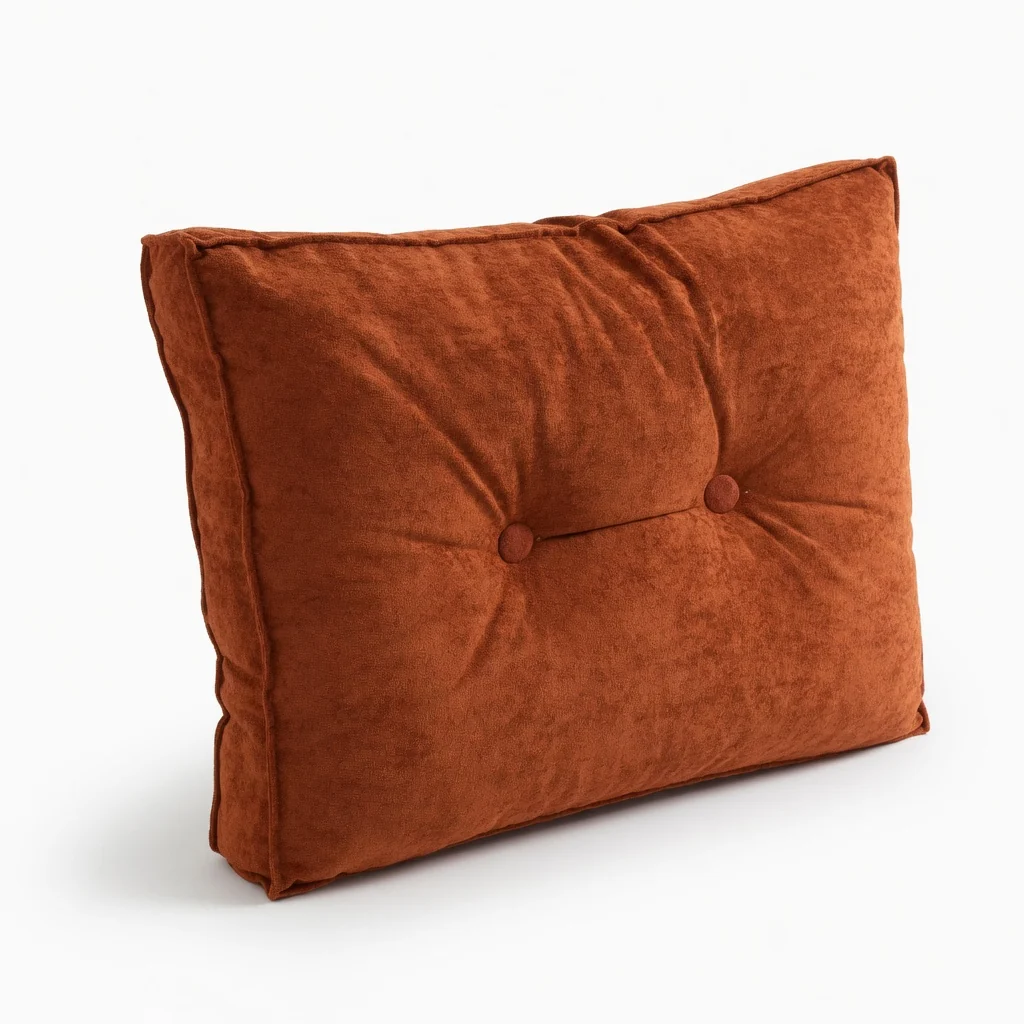 Fashionable Cloud-Plush Tufted Backrest Cushion-Bed Sofa Support Pillows 2-Pack Fast
