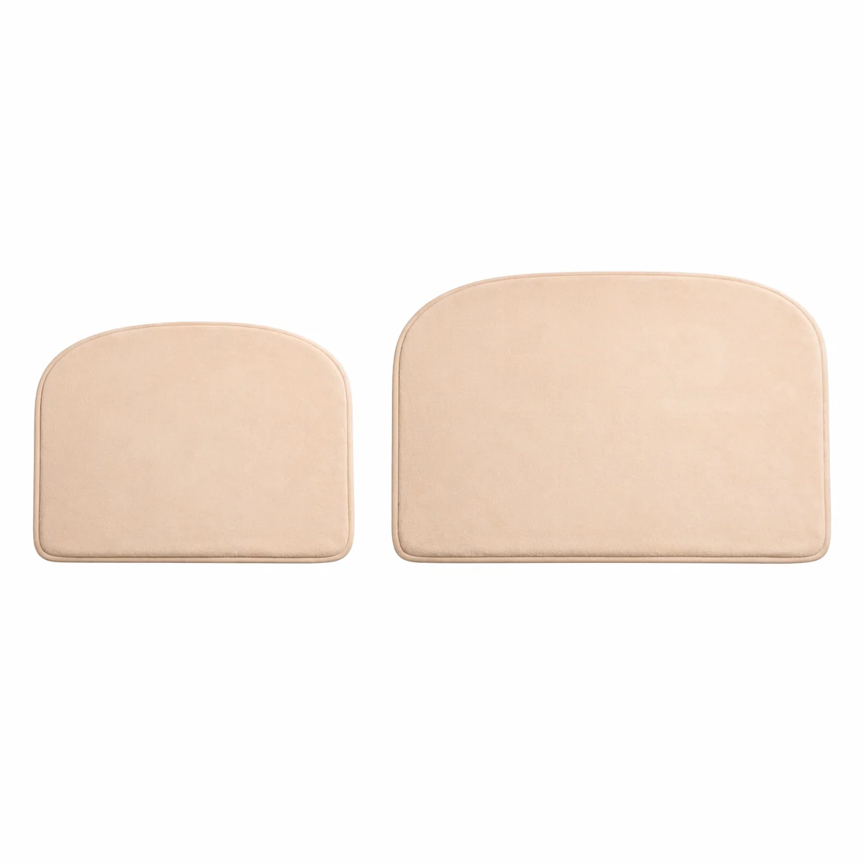 Durable ArchComfort Memory Foam Bath Mat-Minimal Half-Moon Non-Slip Backing Healthy