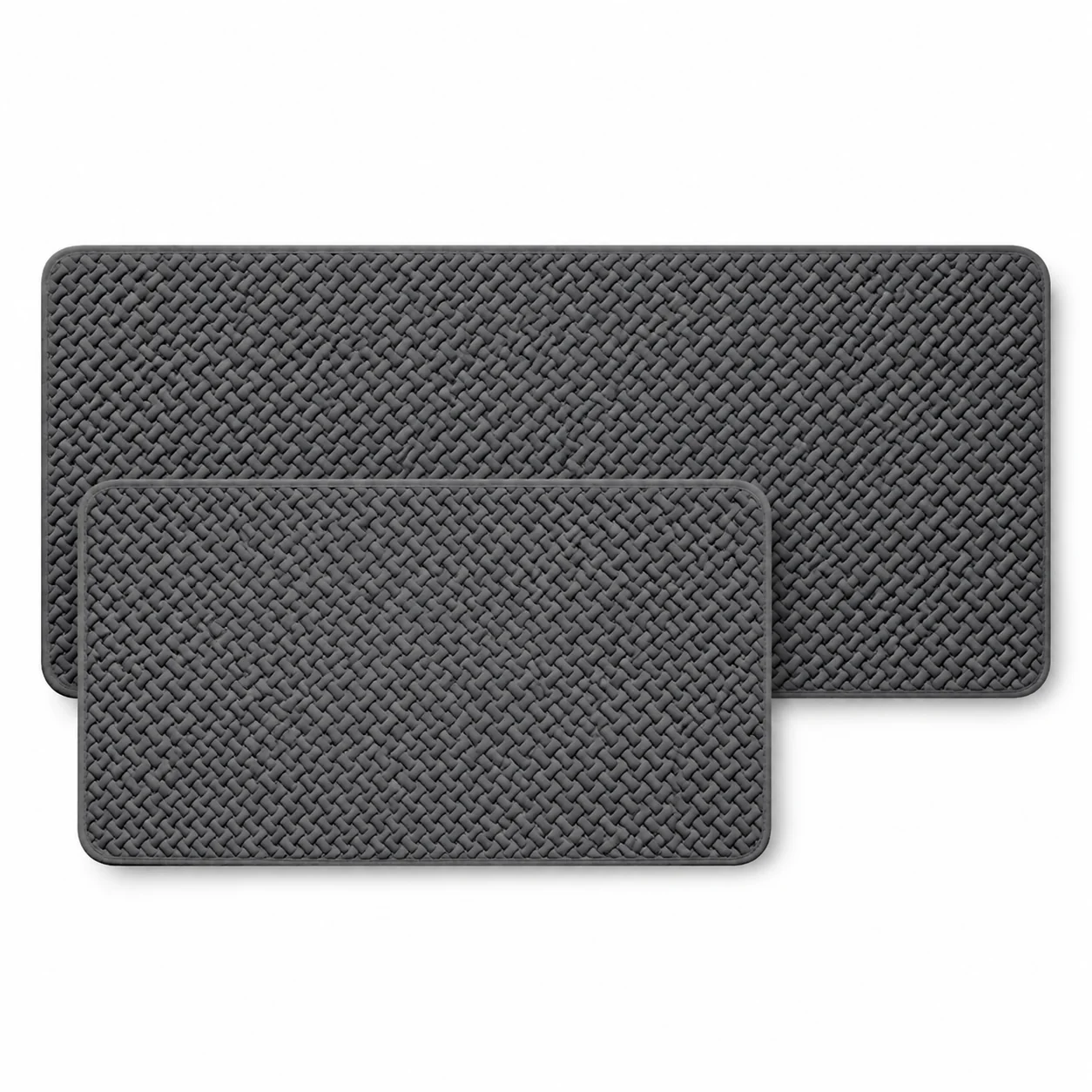 Prestigious GridCush Cushioned Kitchen Mat-Flannel-Soft Anti-Fatigue Comfort Stylish