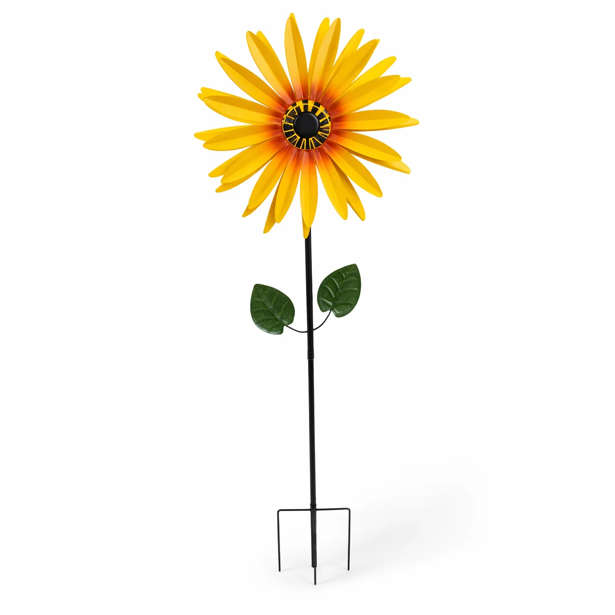 Exclusive Sunflower Garden Wind Spinner-Tall Metal Yard Accent Stake Advanced