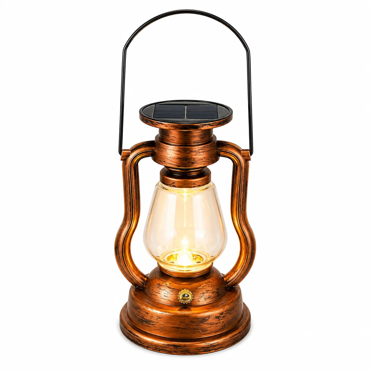 Vintage Solar Lantern-Classic Kerosene-Lamp Look Top-Quality