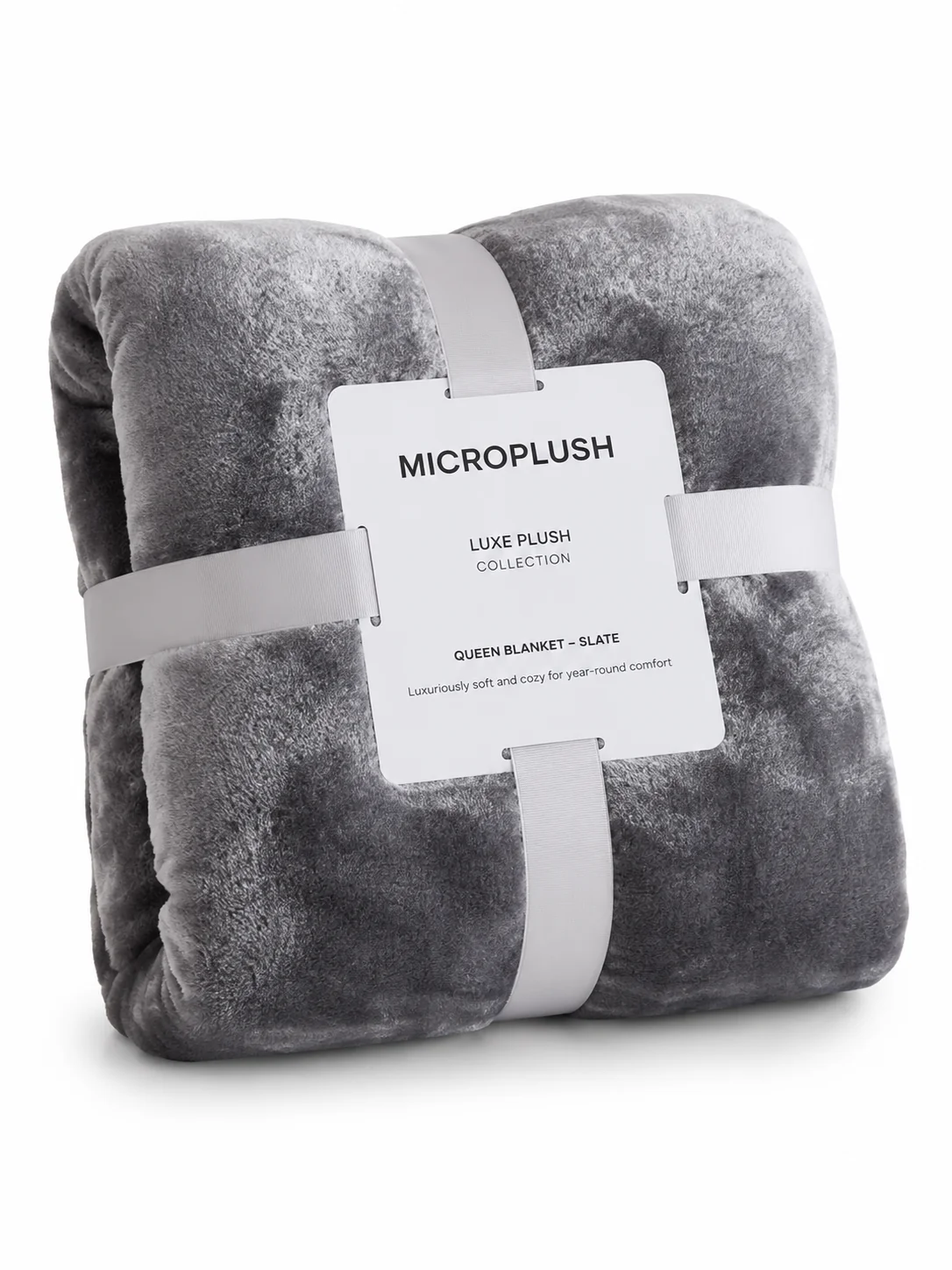 Pure Luxe Microplush Flannel Fleece Blanket-Queen Functional