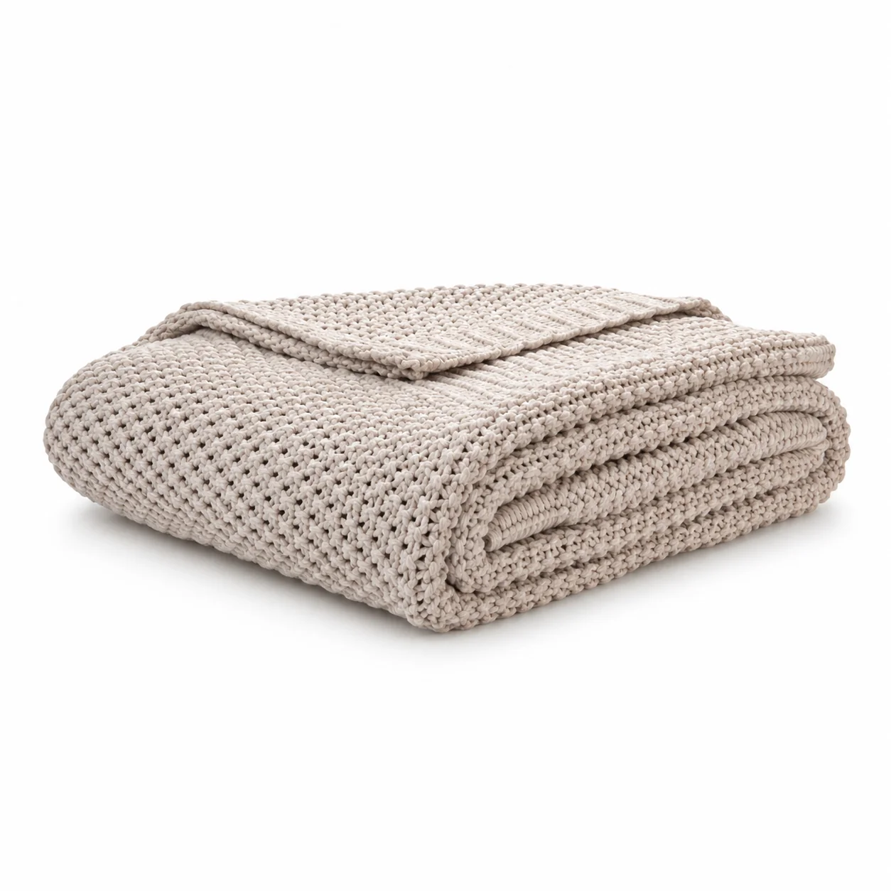 Environmentally Friendly Pebble-Knit Throw Blanket 51in x 63in Premium
