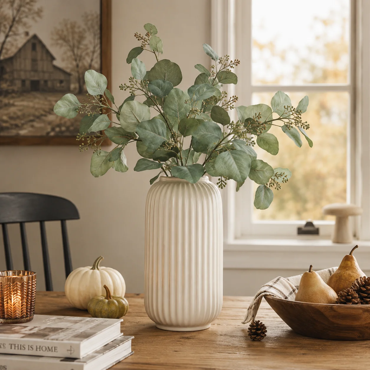 Clean Ivory Ribbed Ceramic Bud Vase Outstanding