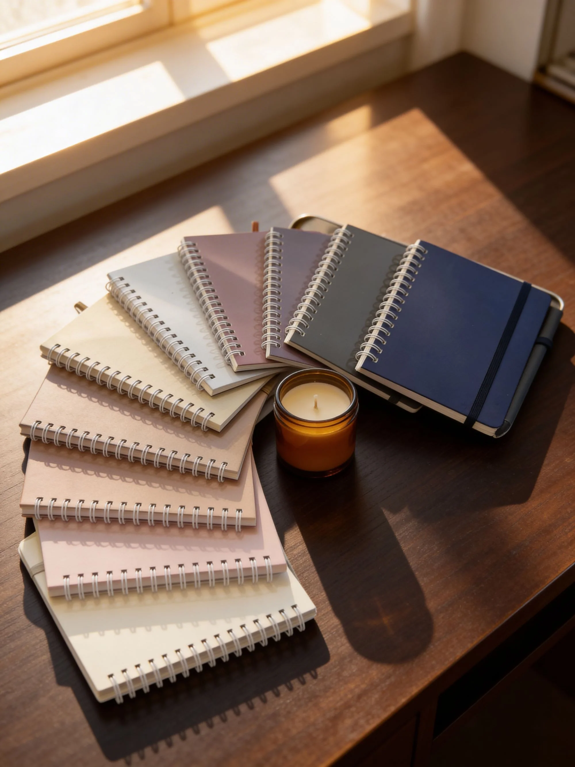 Refined A6 Spiral Notebook Coordinating Pen Set Sustainable
