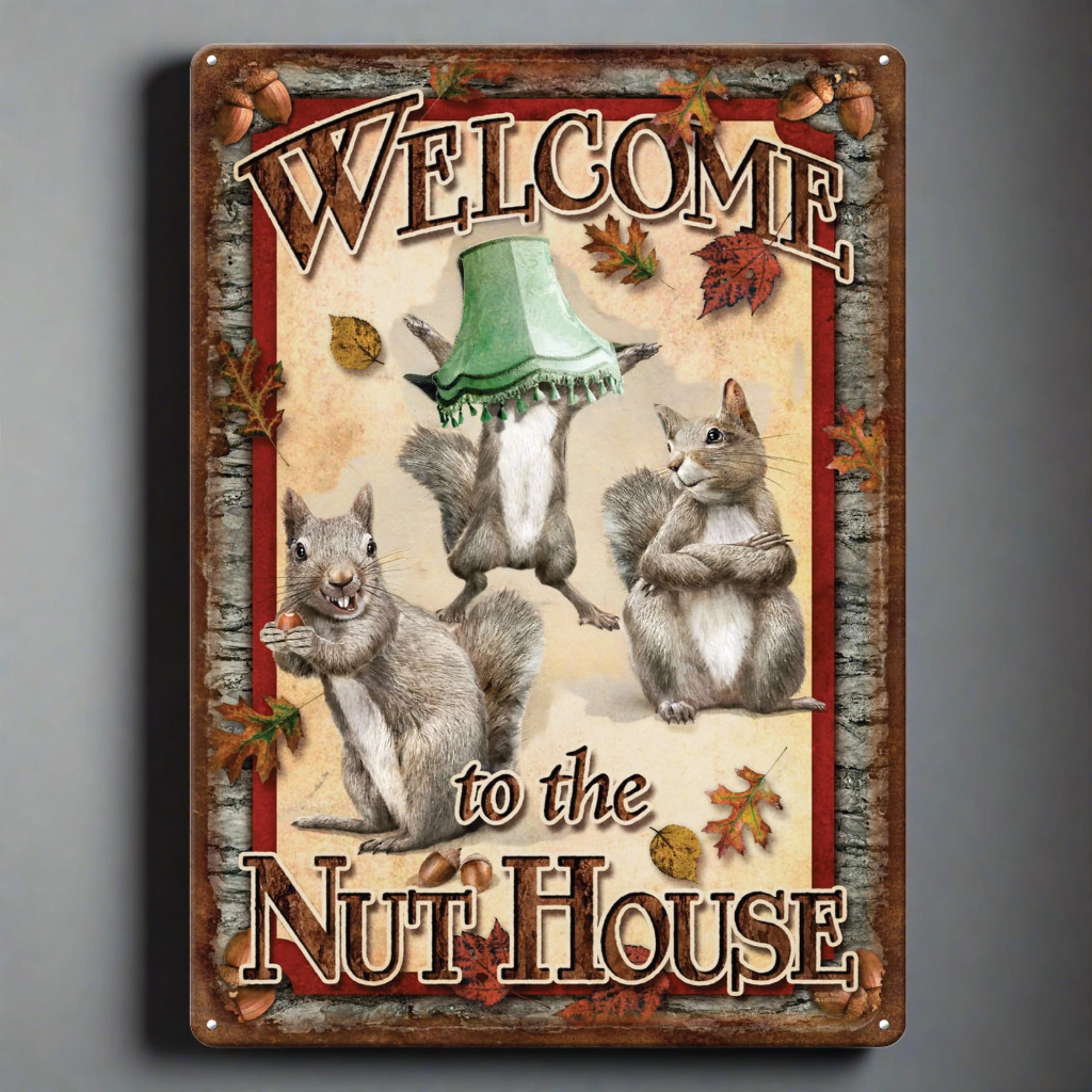 Exceptional Tin Sign 12in x 17in-Nut House Artisan