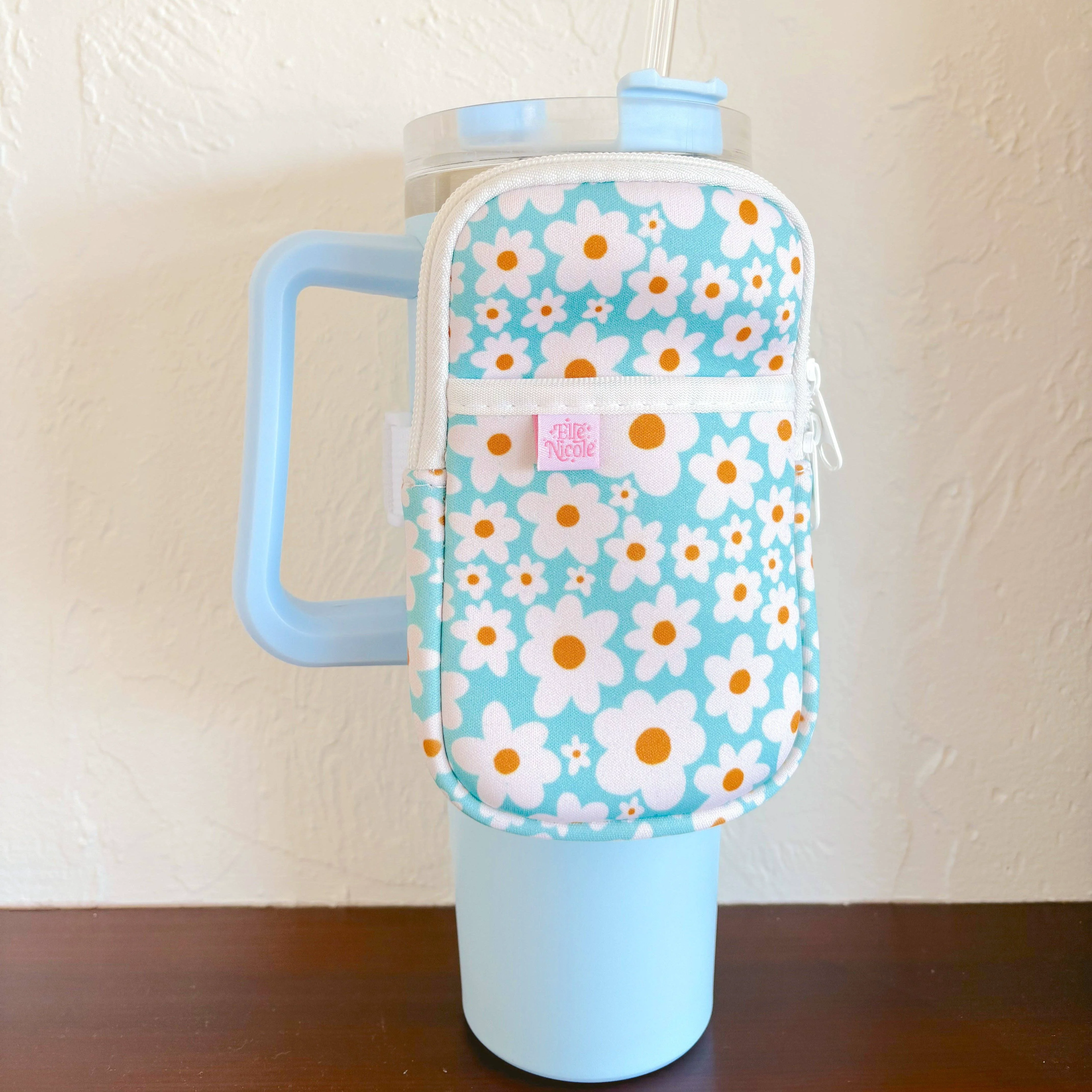 Enhanced Water Bottle Backpack - Blue Daisy Effective