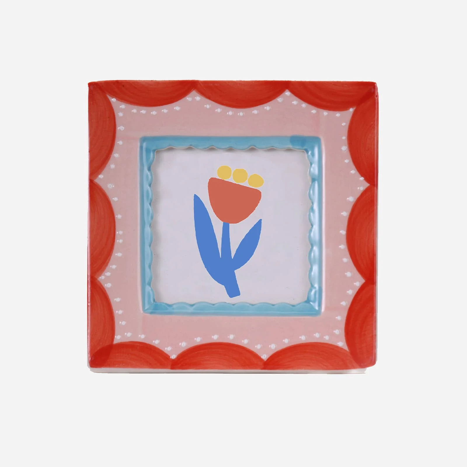 Long-Lasting Hand-painted Ceramic Photo Frame by Chago Art Lightweight