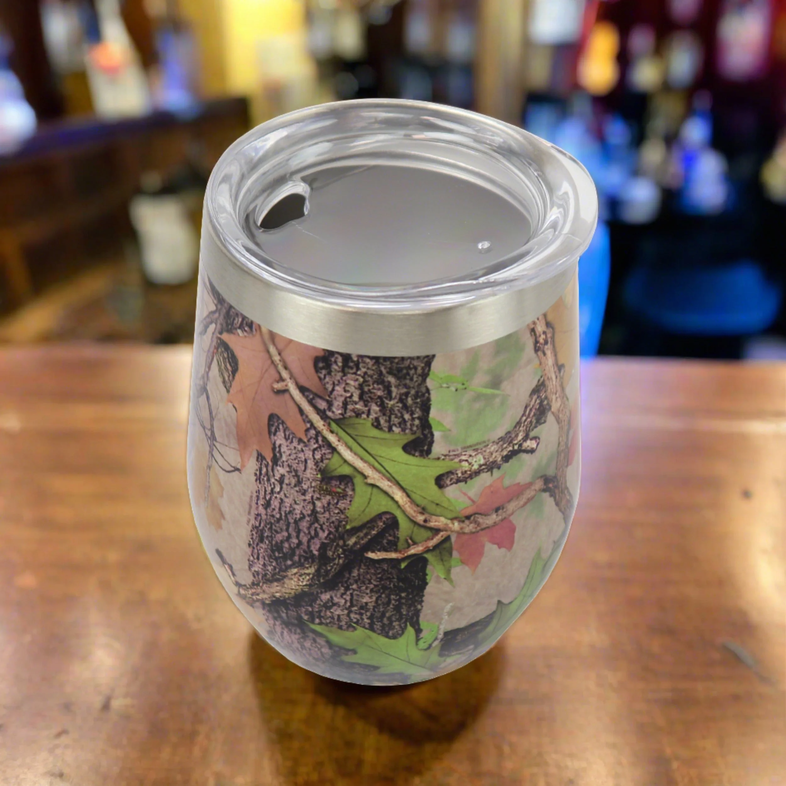 Authentic Stemless Wine Glass-Camo Environmentally Friendly
