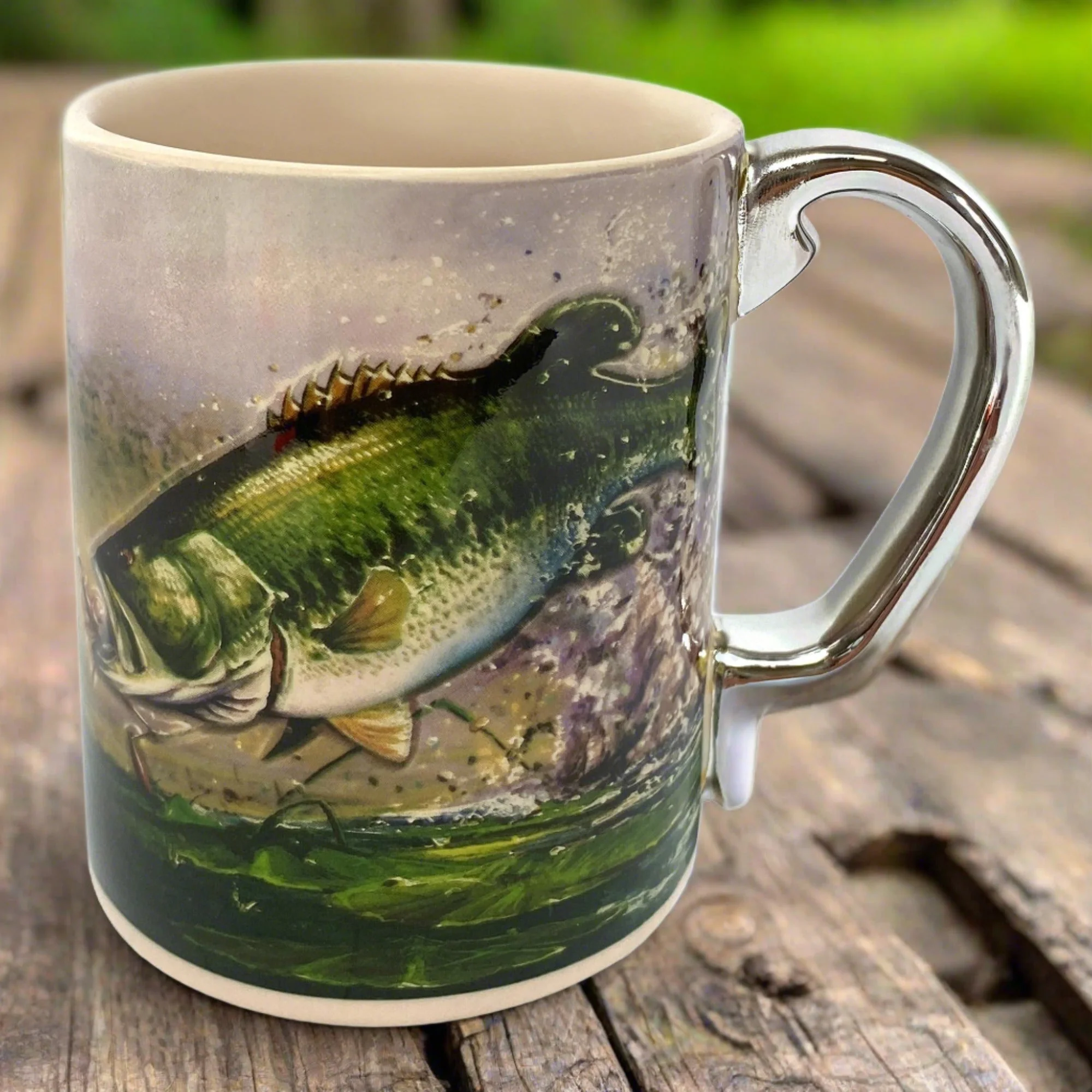 Expertly Made Ceramic Mug 3D 15oz-Bass Scene Efficient