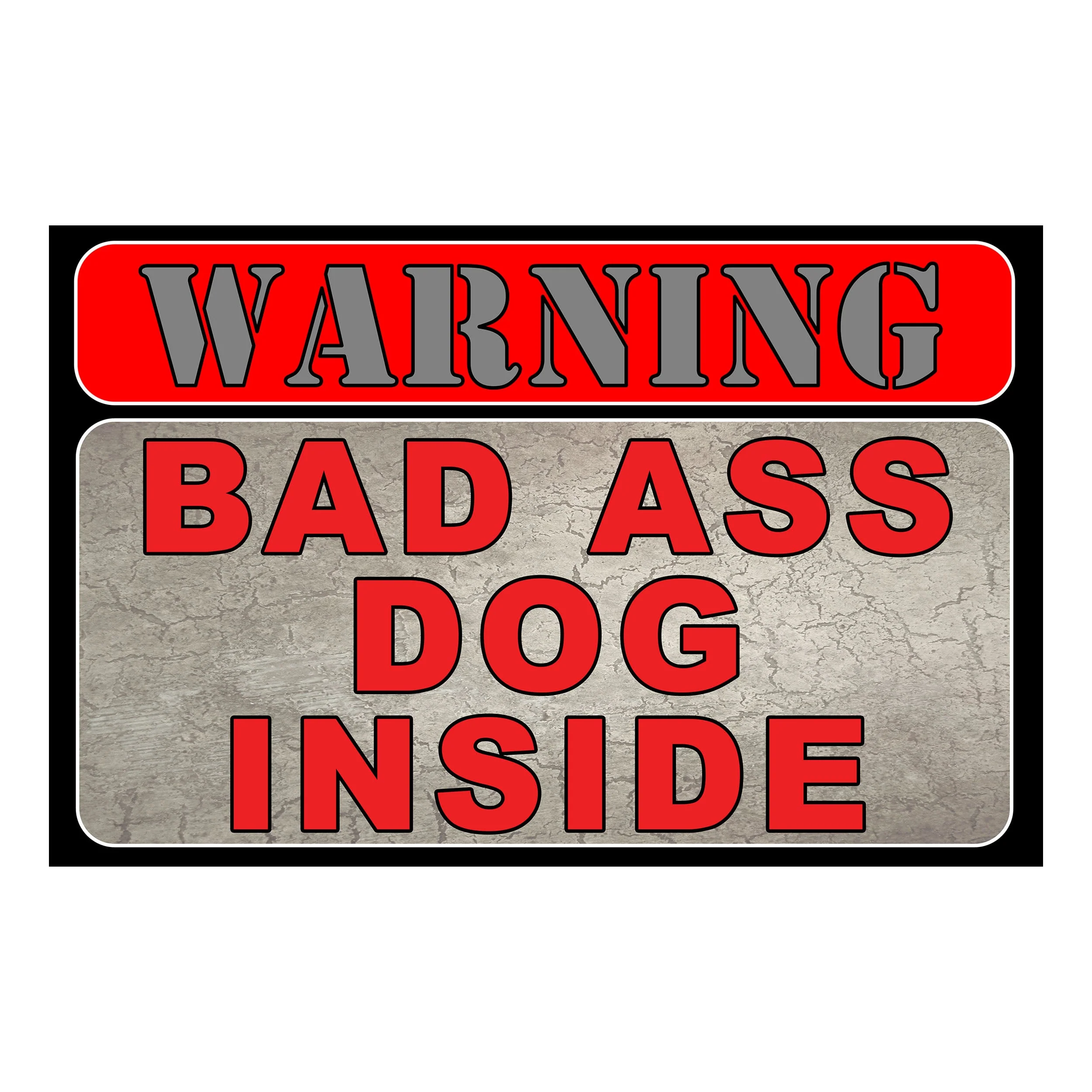 Trusted Door Mat Rubber 26in x 17in-Bad Ass Dog Flexible
