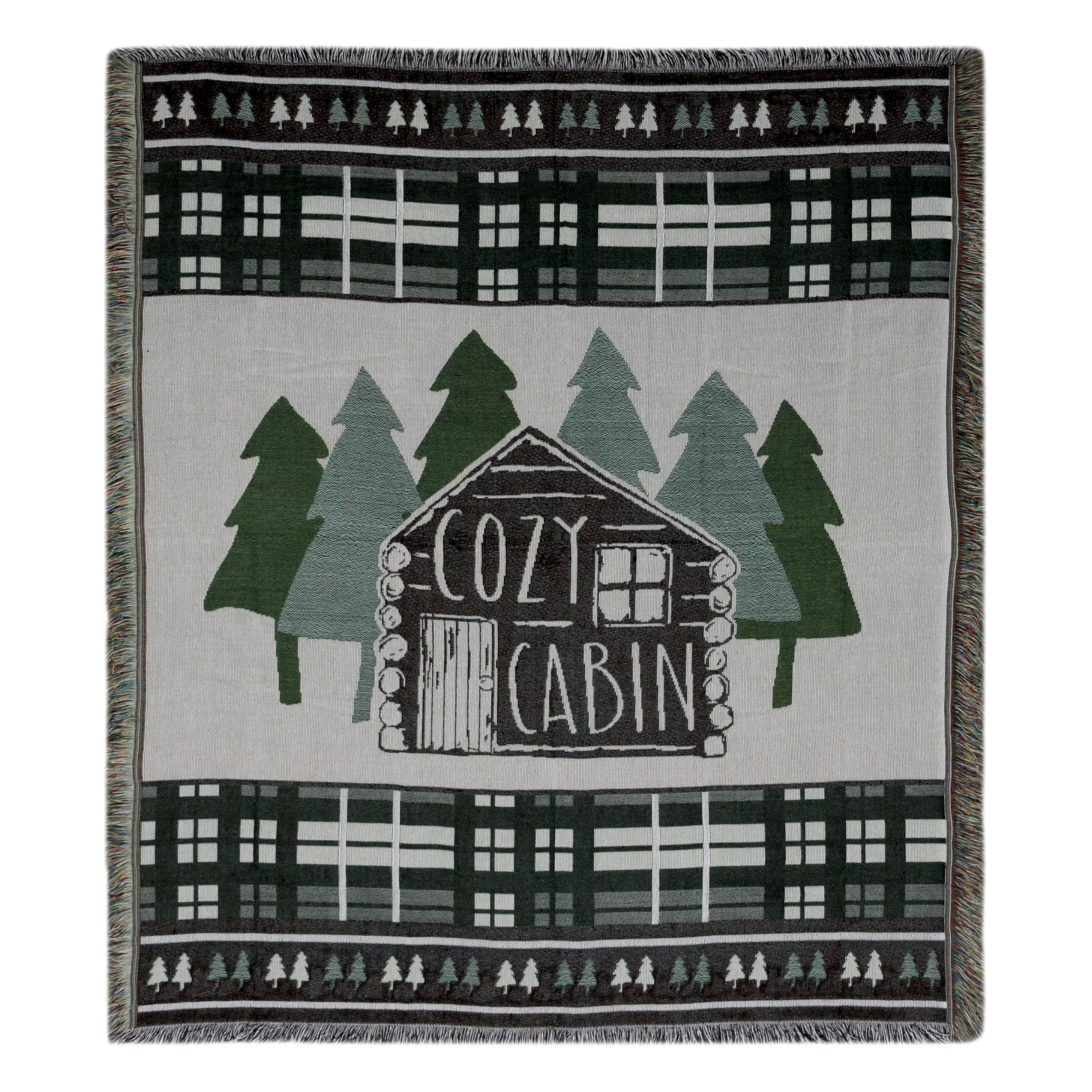 First-Class Tapestry Throw 50in x 60in-Cabin Expertly Made