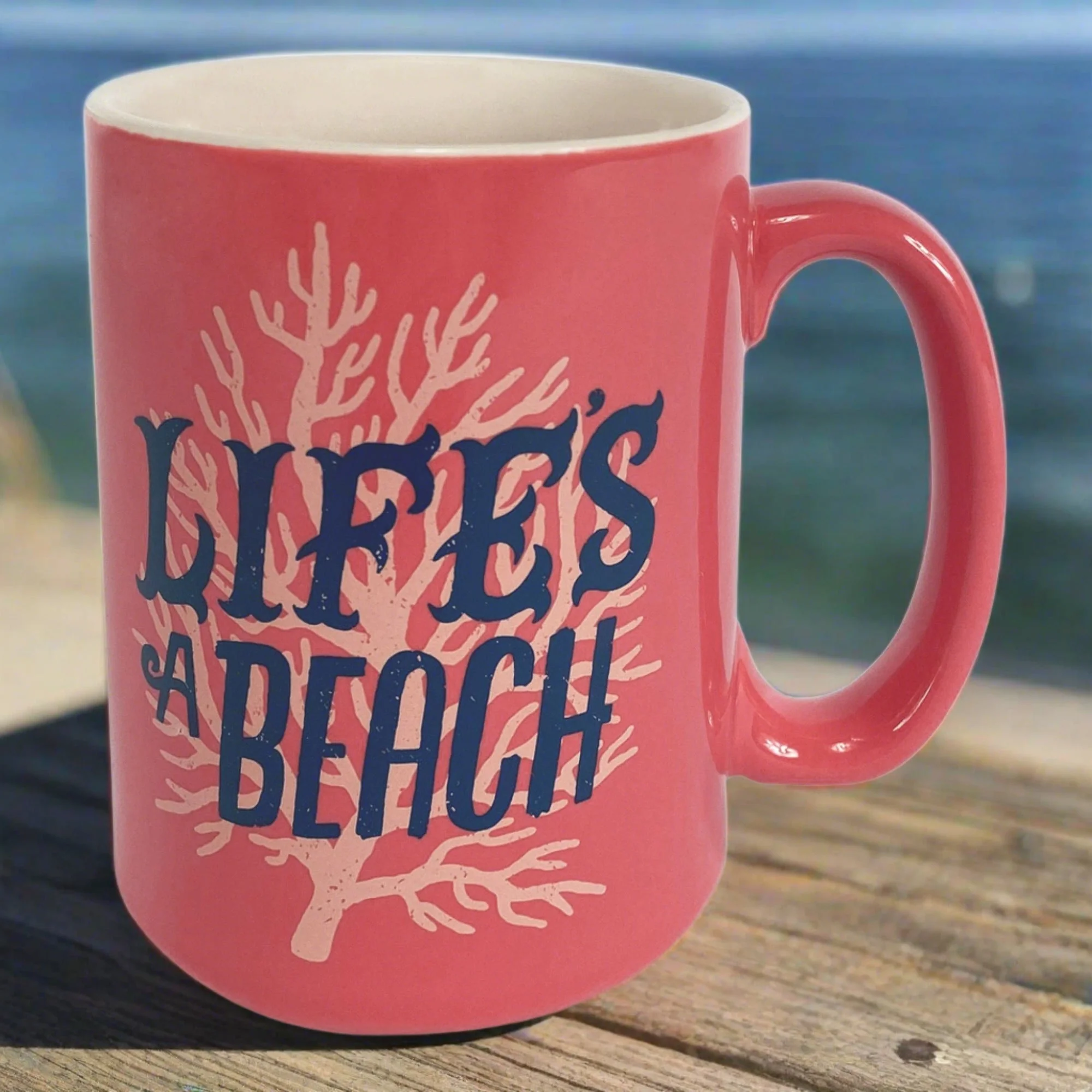 Exceptional Ceramic Mug 16oz-Lifes a Beach Original Design