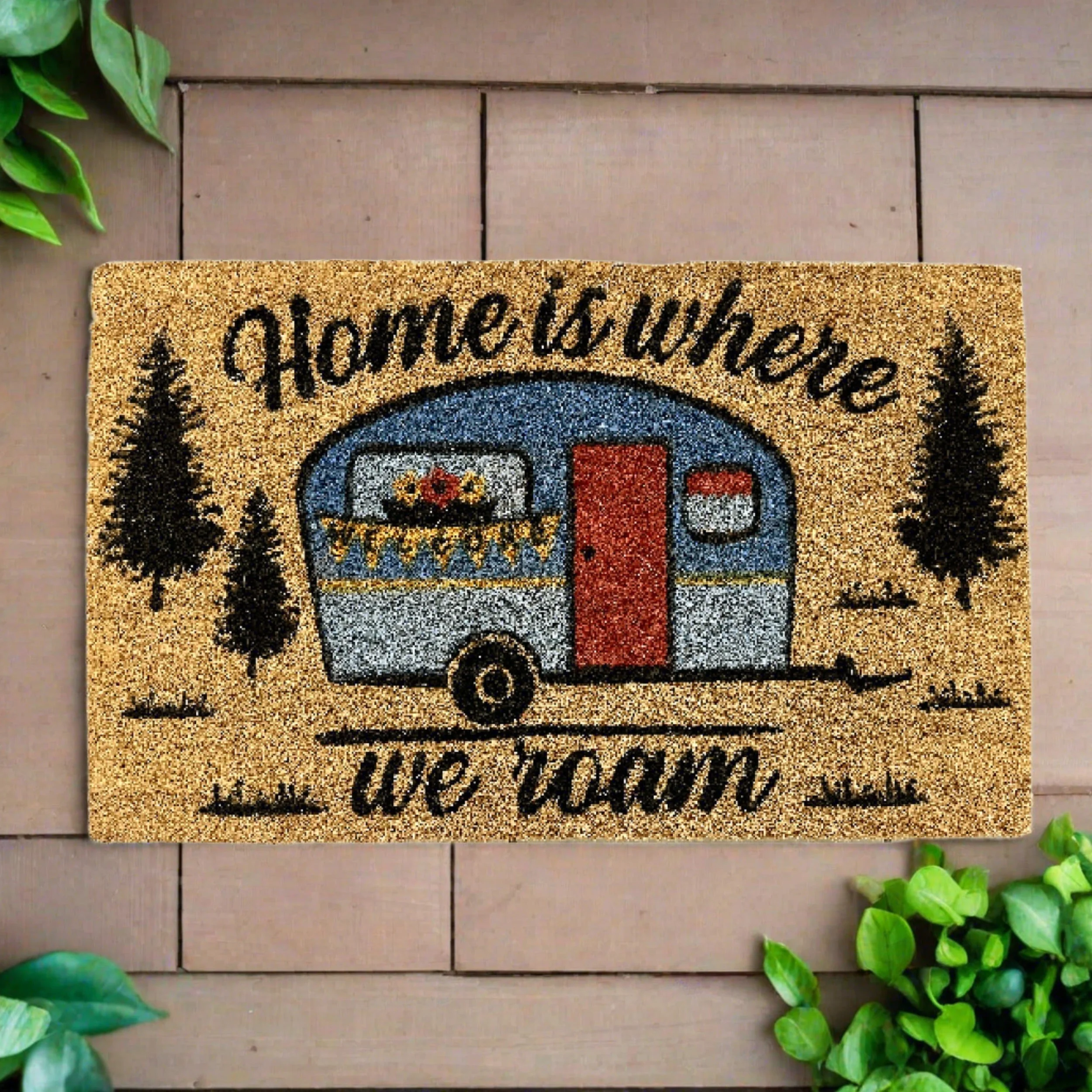 Verified Coir Mat 30in x 18in-Home Is Where We Roam Detailed