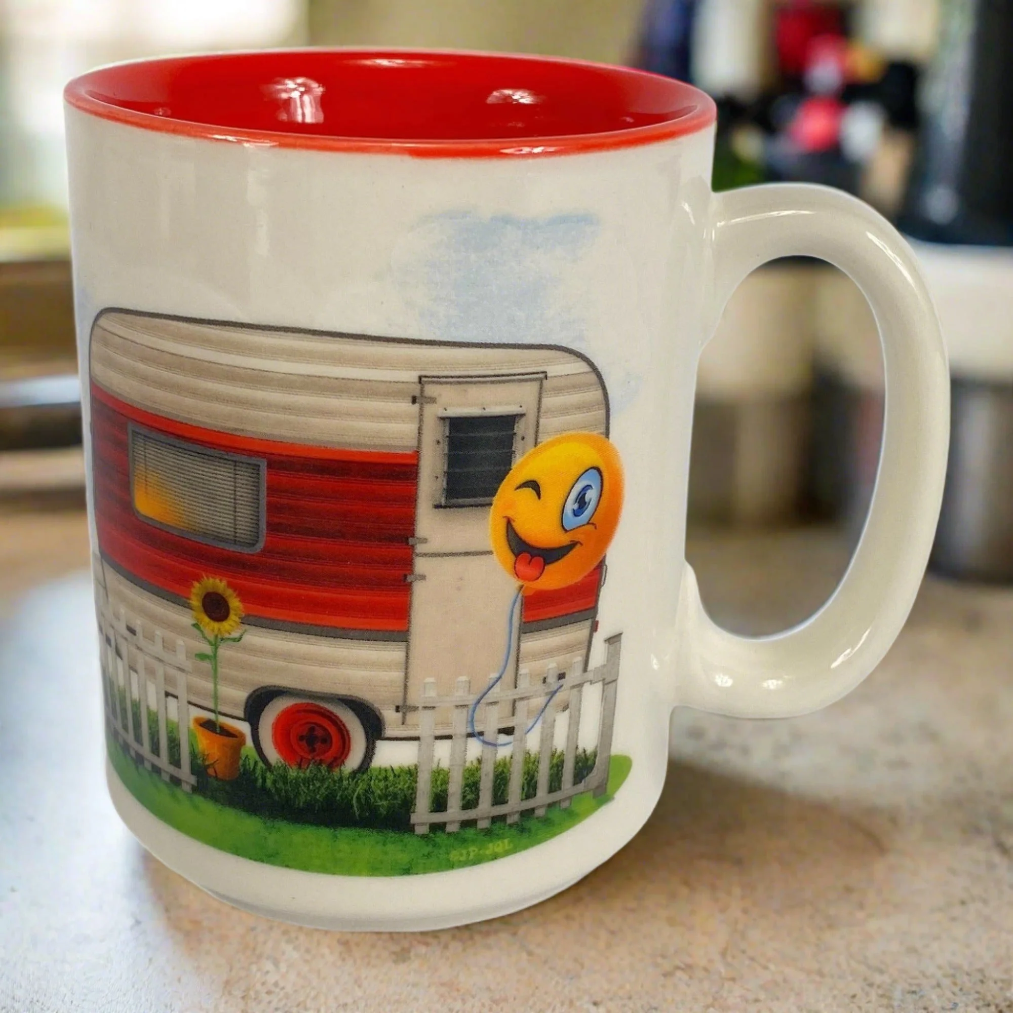 Healthy Ceramic Mug 16oz-Trailer Hood Original Design