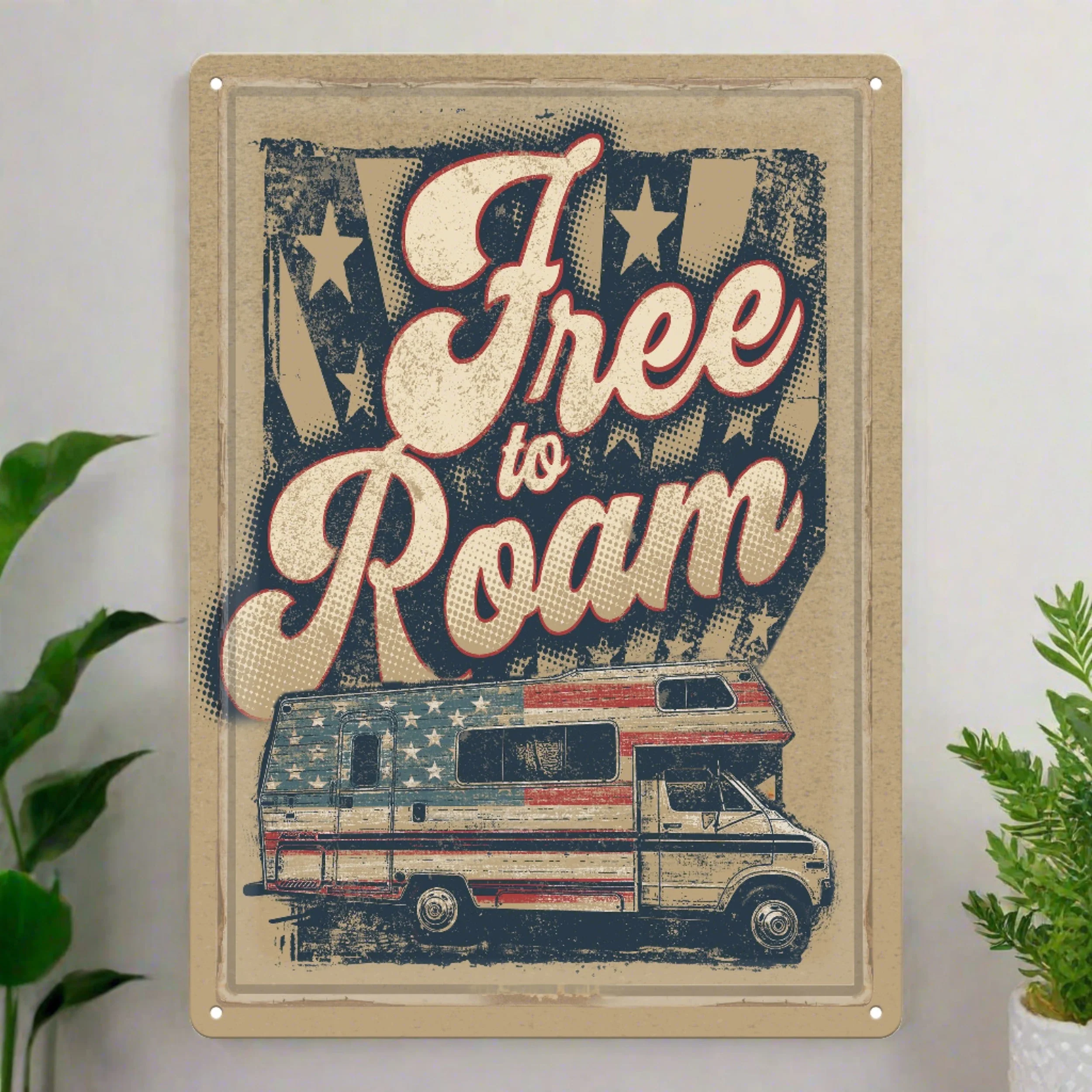 Comfortable Tin Sign 12in x 17in- to Roam Safe
