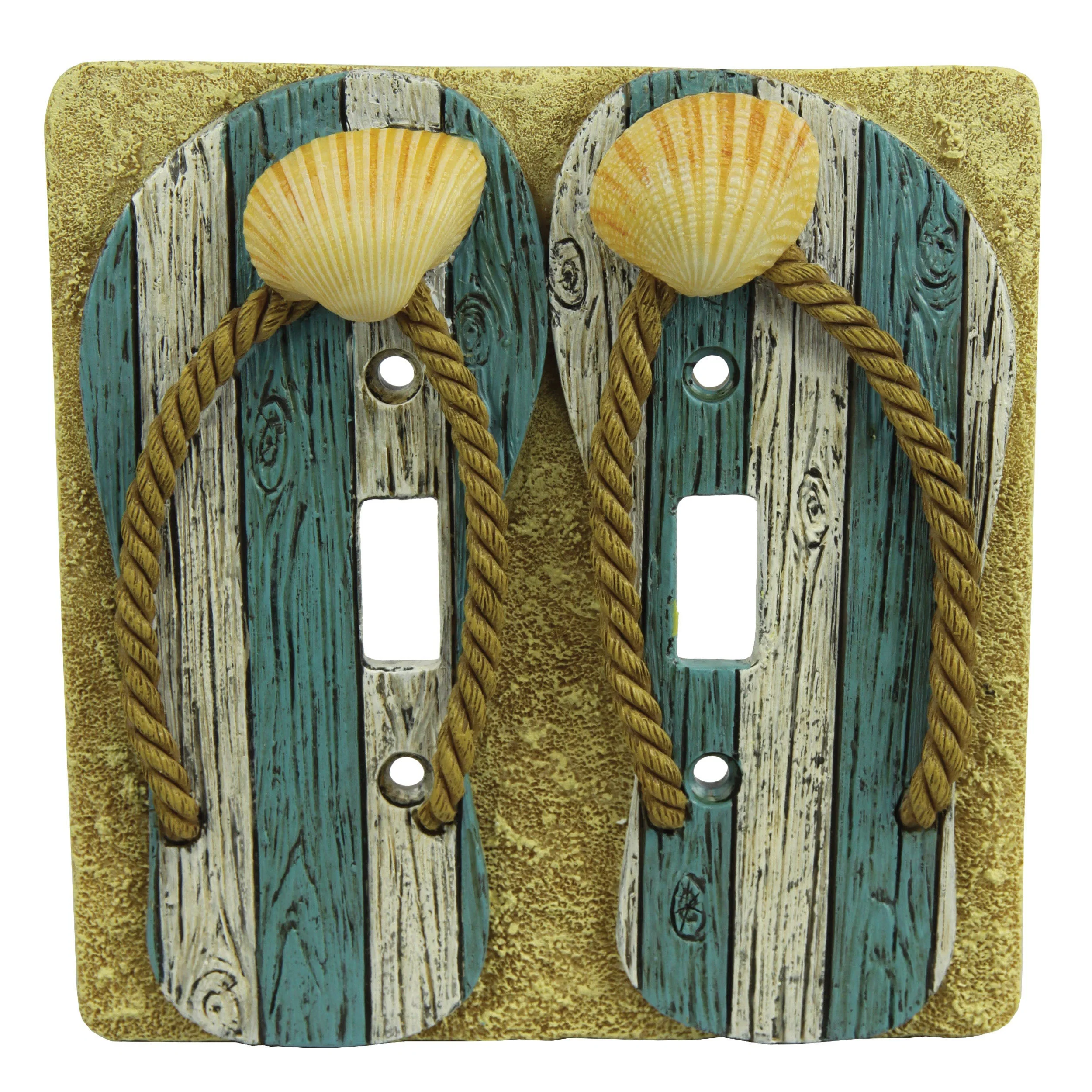 Specialty Electrical Cover Plate Double Switch-Beach Premium