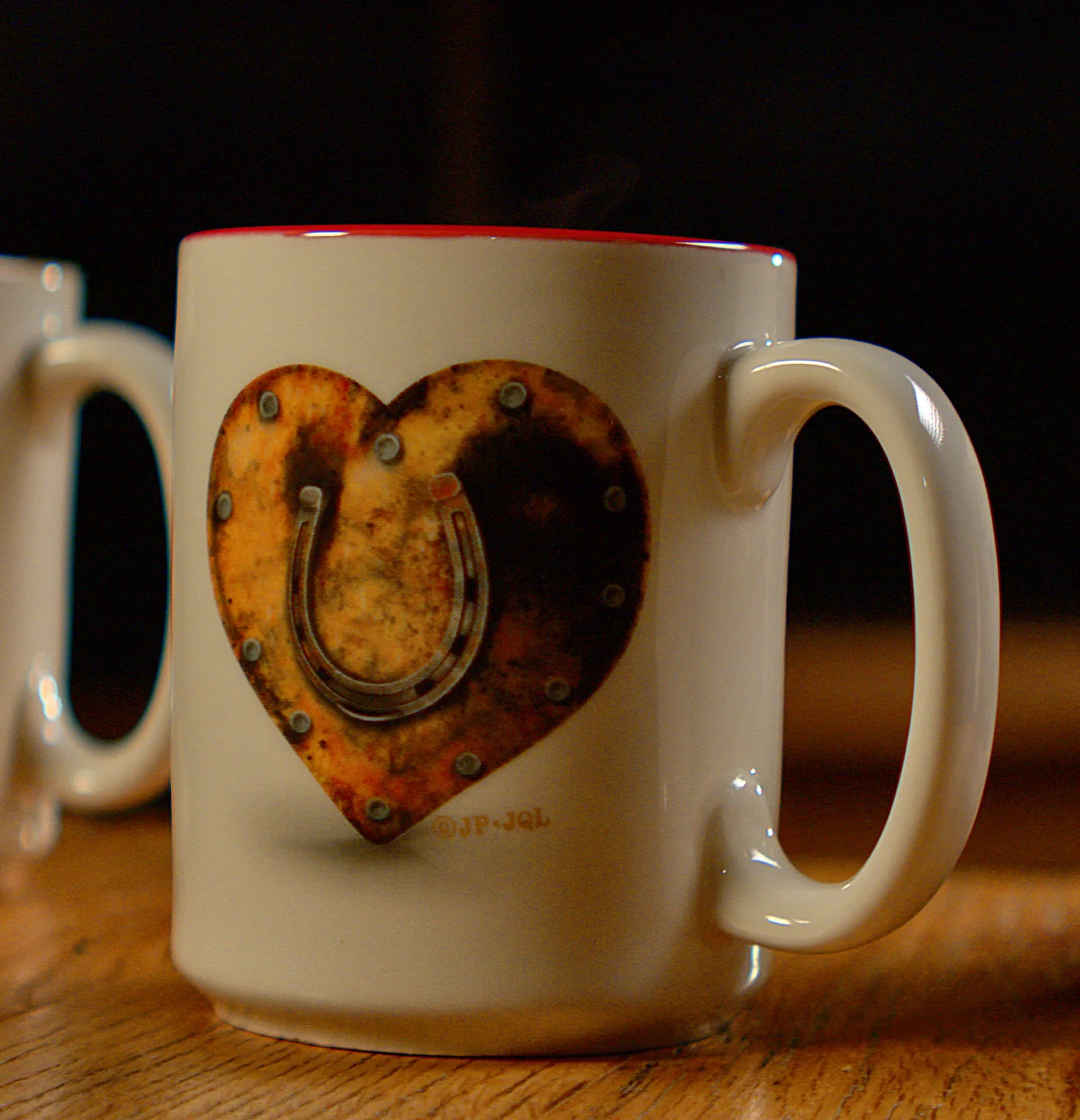 Next-Generation Ceramic Mug 16oz-Hoof Prints Green