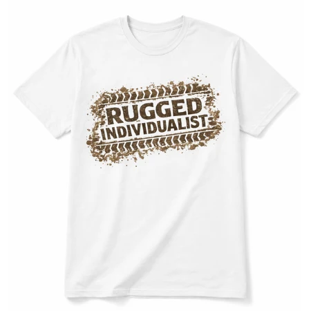 Fine T-Shirt - Rugged Individualist Tire Track Tee Modern