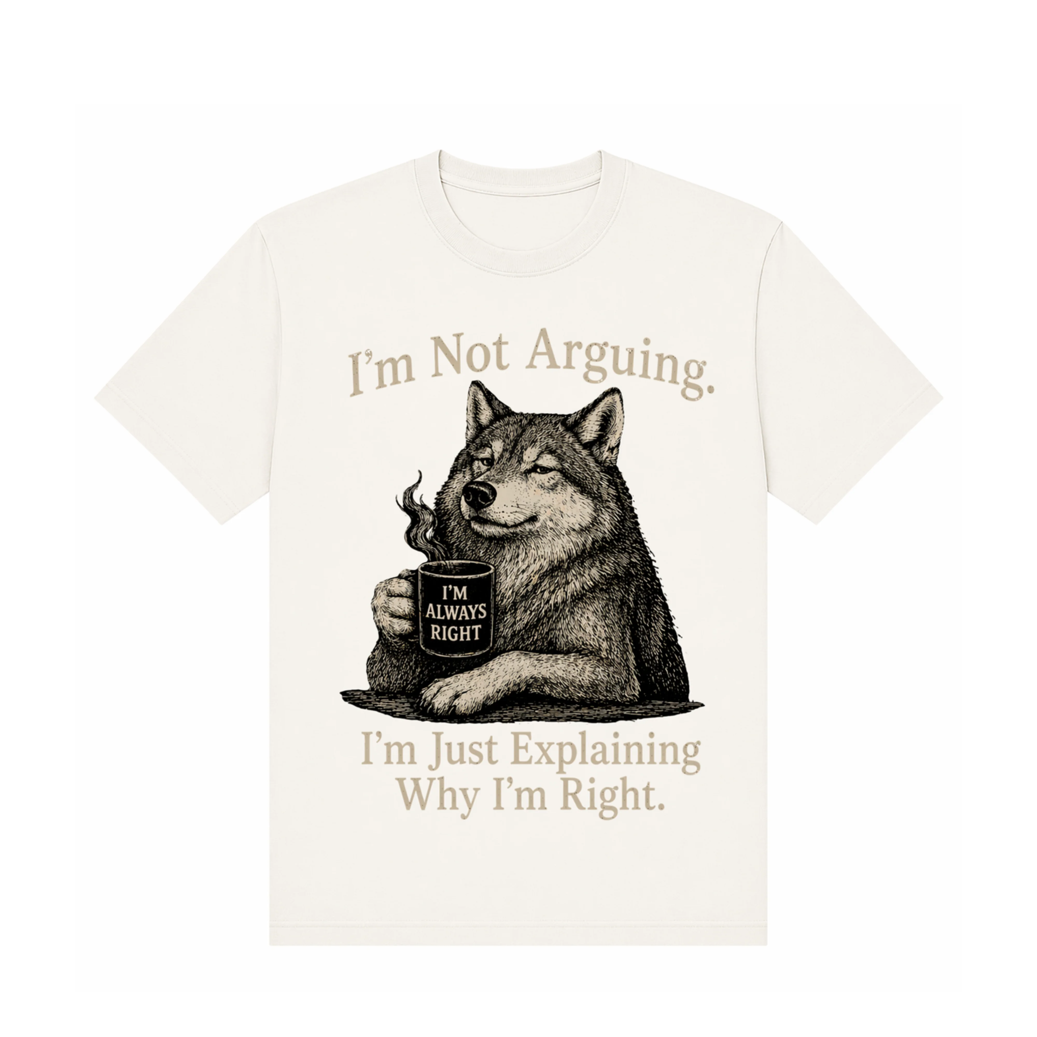 Smooth T-Shirt - Animal - Wolf Humor Elegant