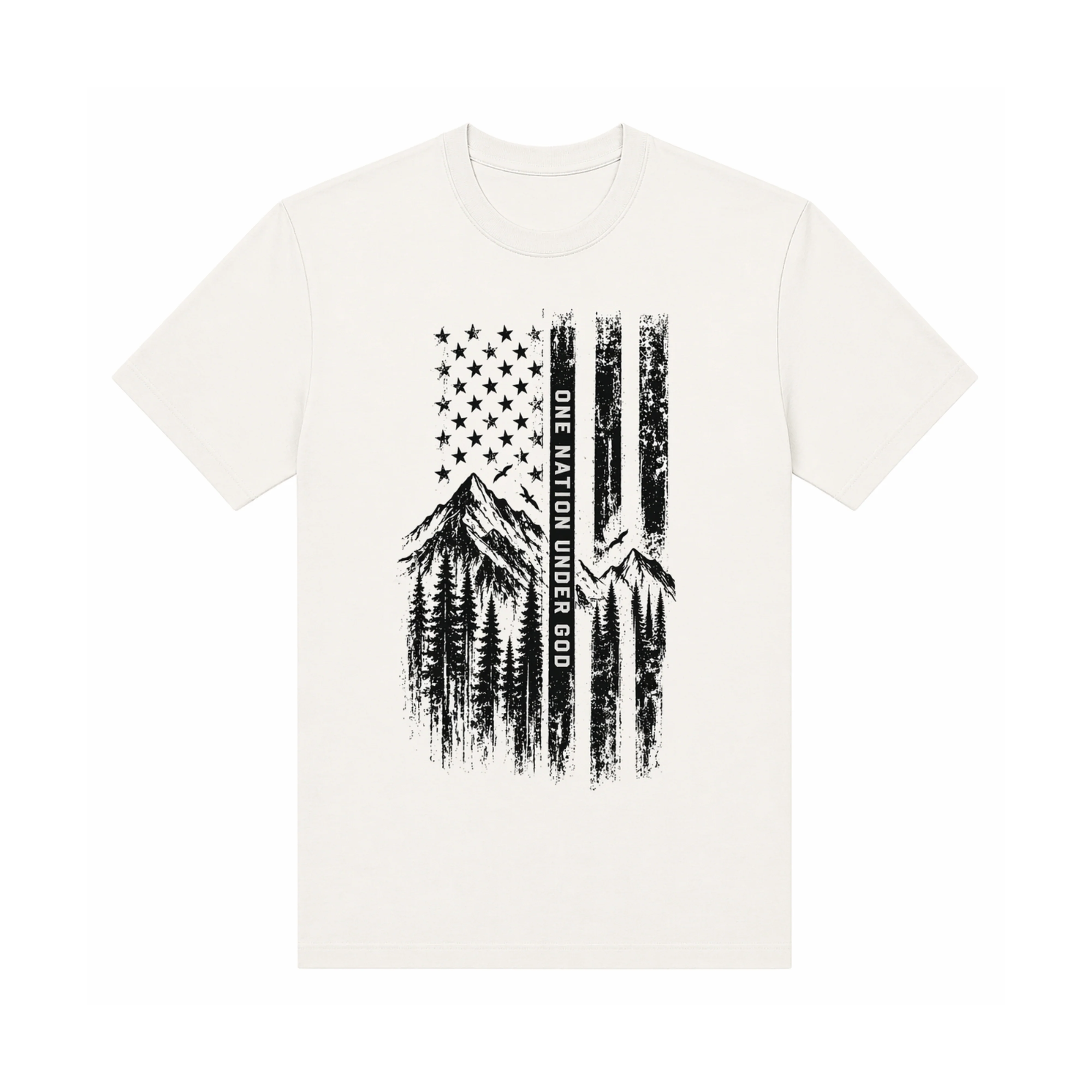 Optimized T-Shirt - Patriotic - Flag Mountains Exclusive