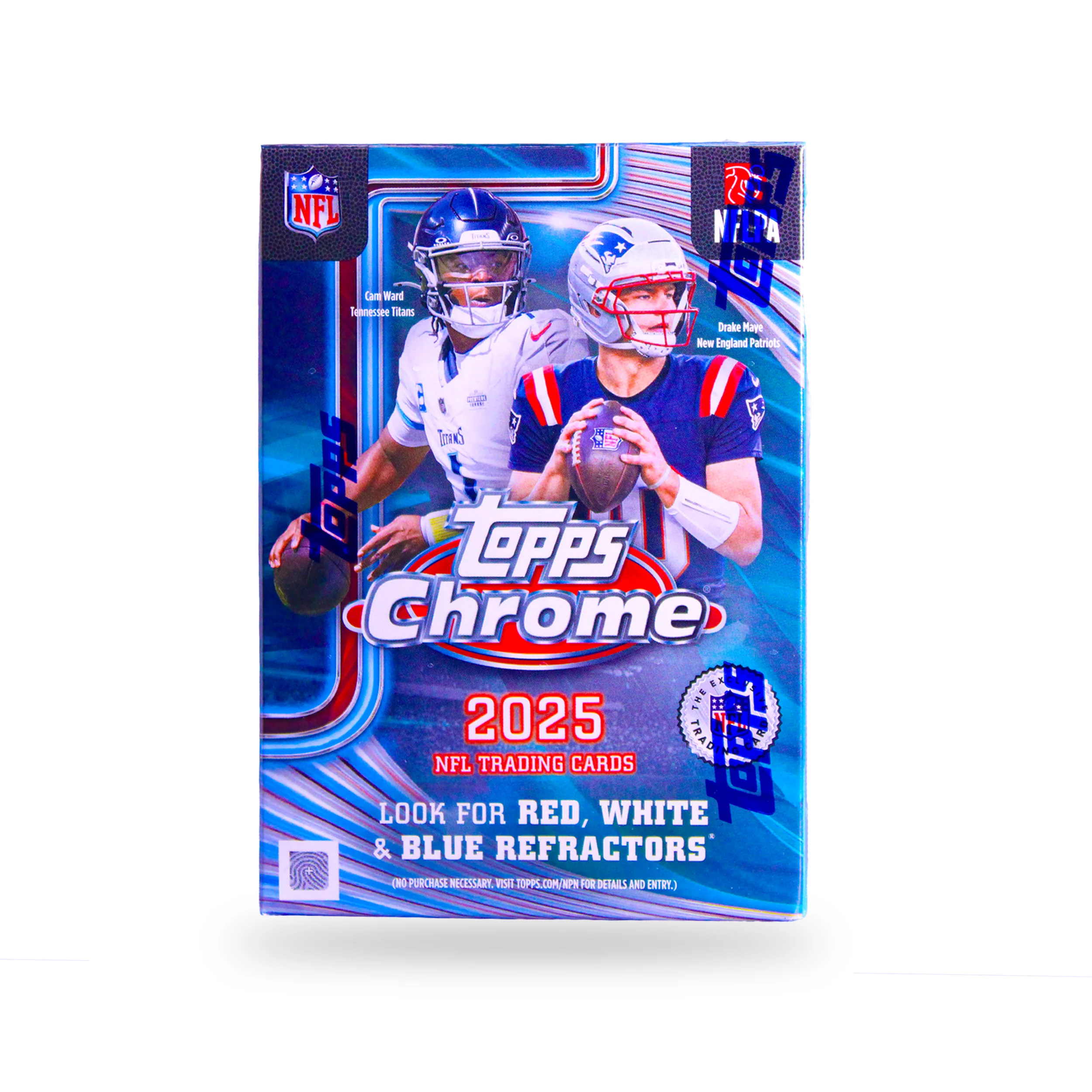 Soft 2025 Topps Chrome Football Value Box Organic