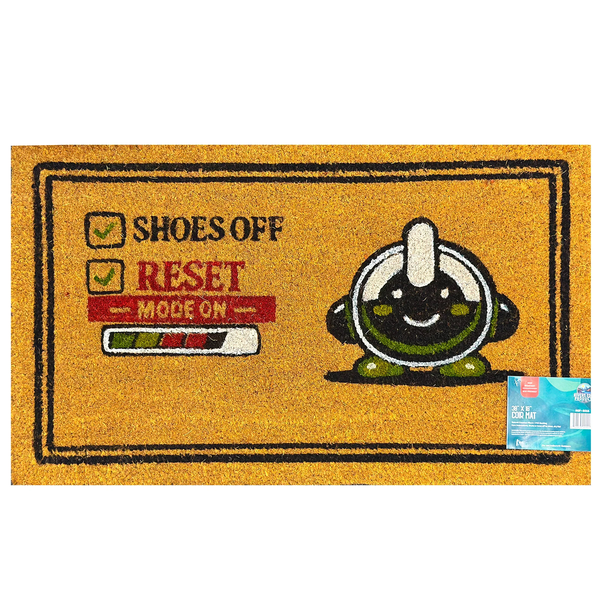 Convenient Rivers Edge Products Coir Mat 30x18-Reset Mode Consistent