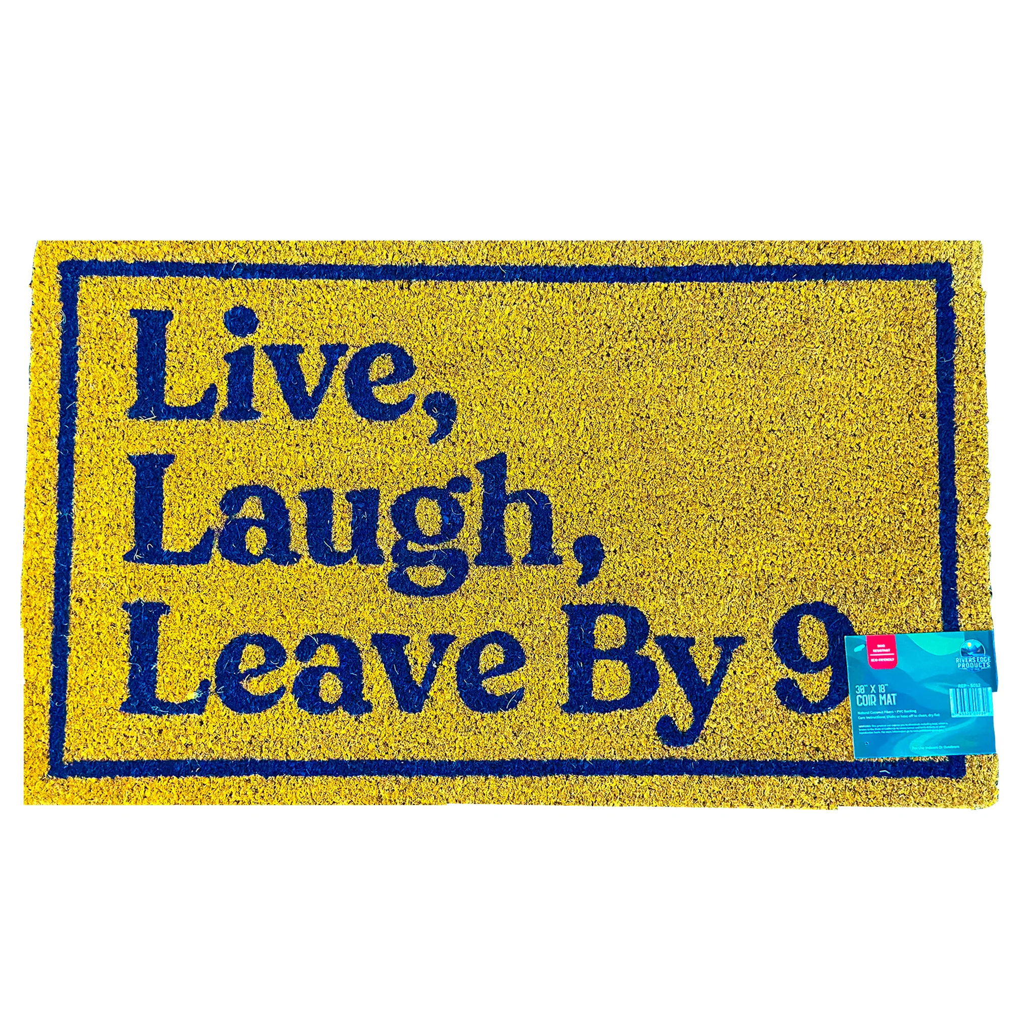 Exclusive Rivers Edge Products Coir Mat 30x18-Leave By 9 Comfortable