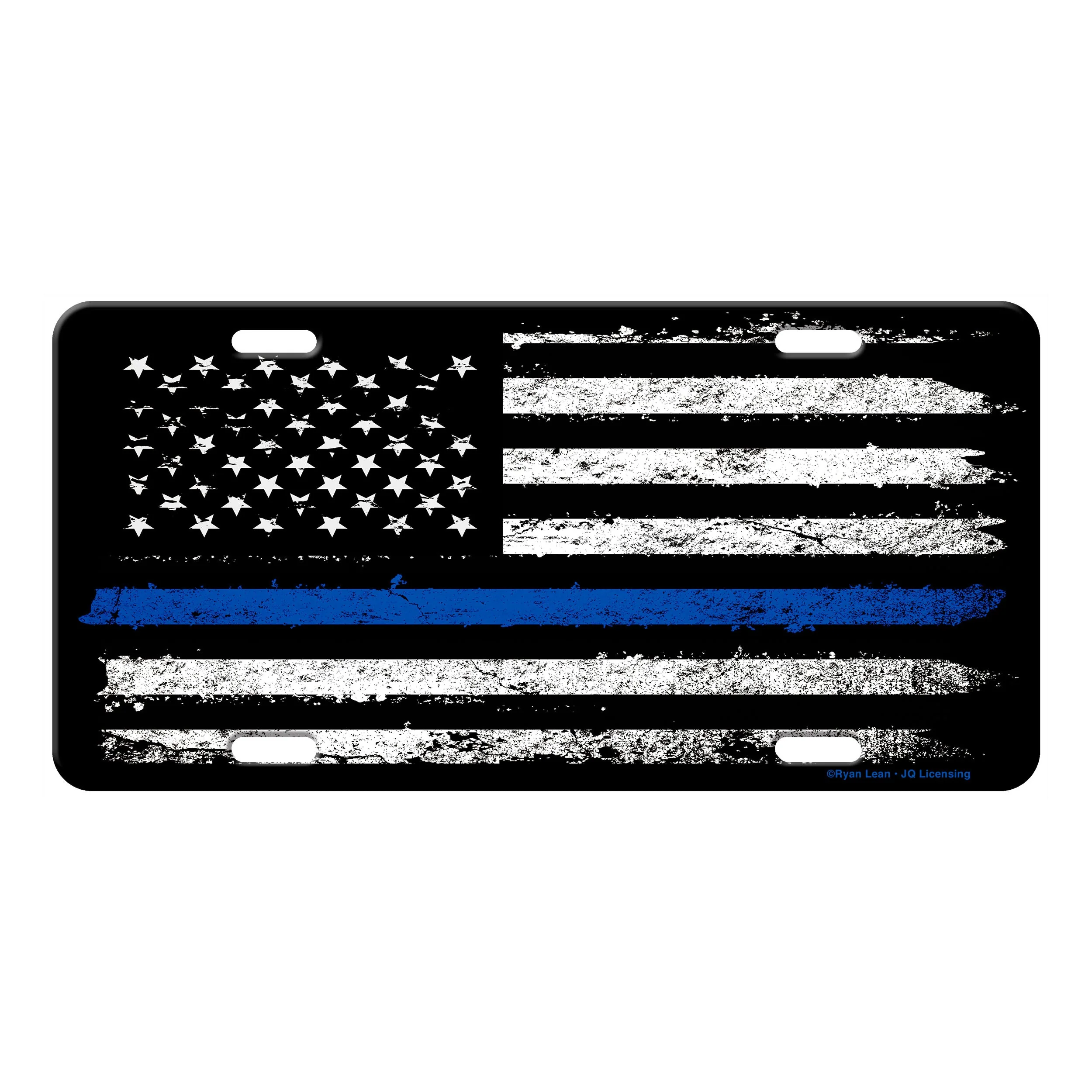 Outstanding Vanity License Plate 12in x 6in-American Blue Line Selected