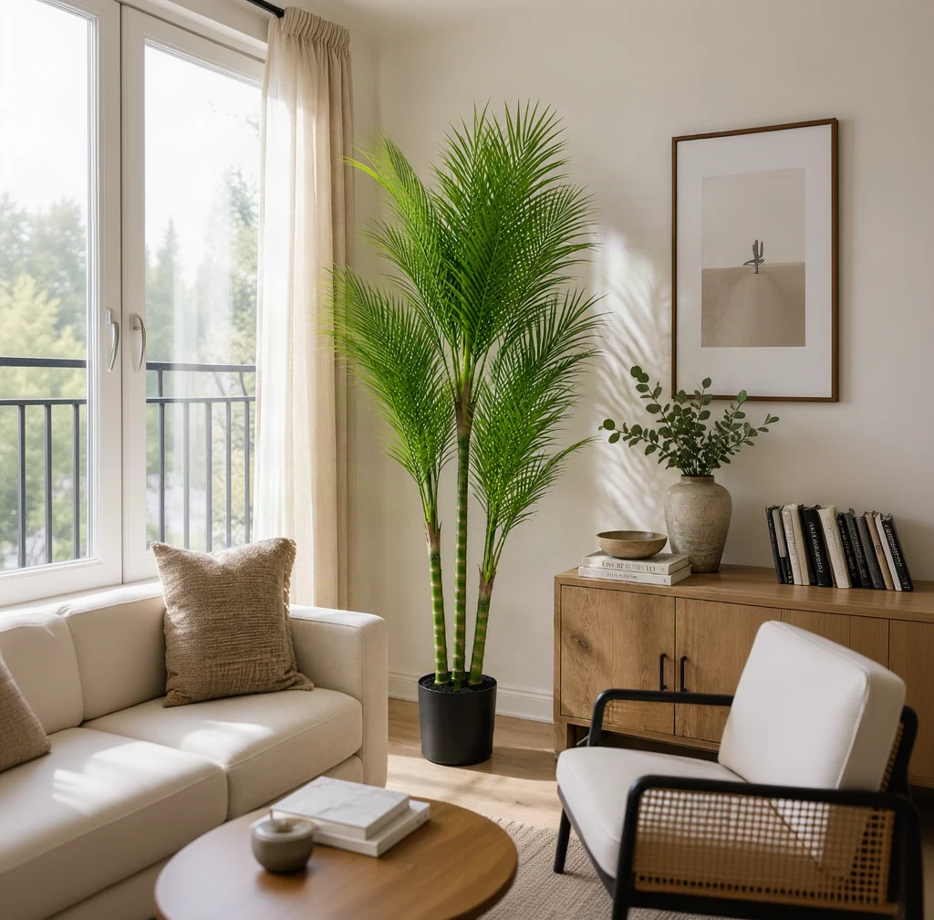 Excellent Faux Areca Palm 82.68 H Effective