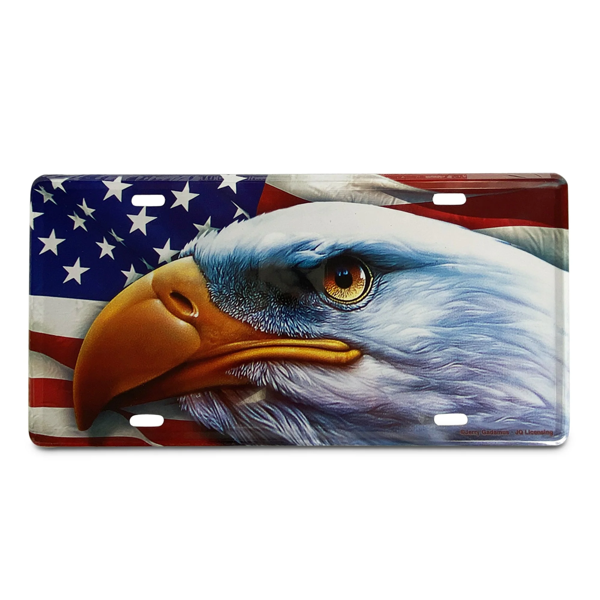 Comfortable Vanity License Plate 12in x 6in-American Eagle Secure