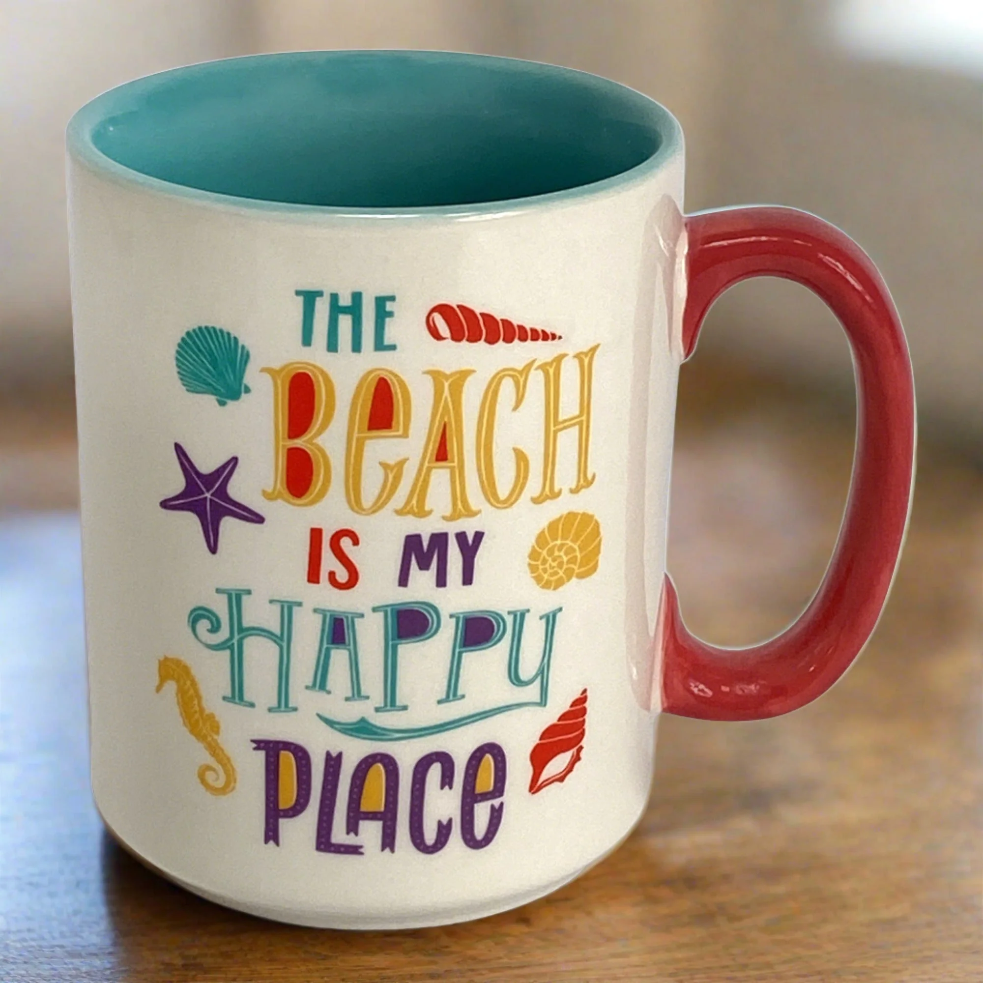 Breathable Ceramic Mug 16oz-Beach Happy Innovative