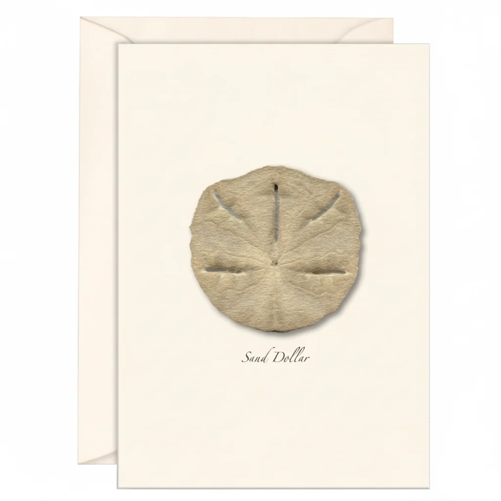Classic Sand Dollar Note Card Set User-Friendly
