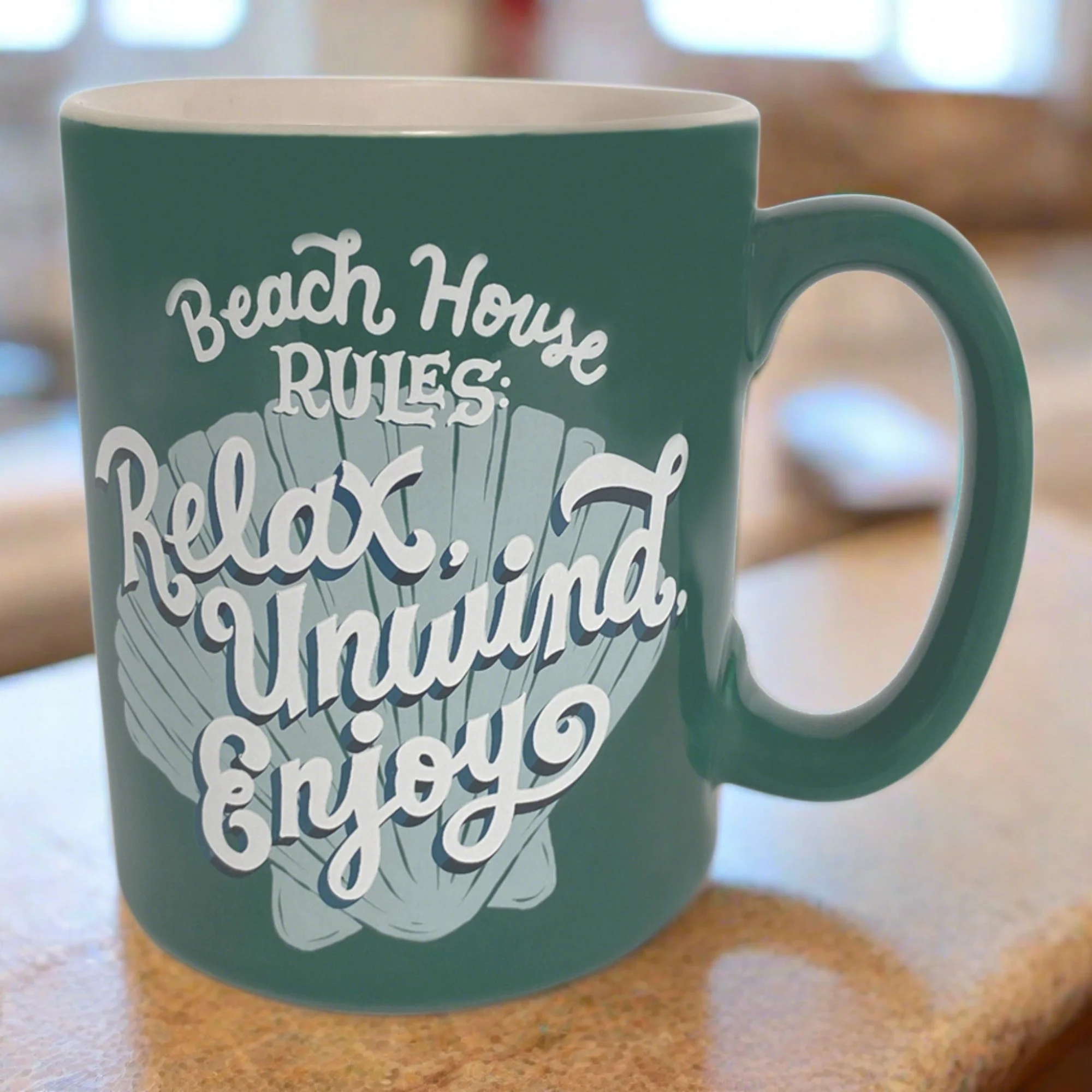Prestigious Ceramic Mug 16oz-Beach House Rules Exclusive