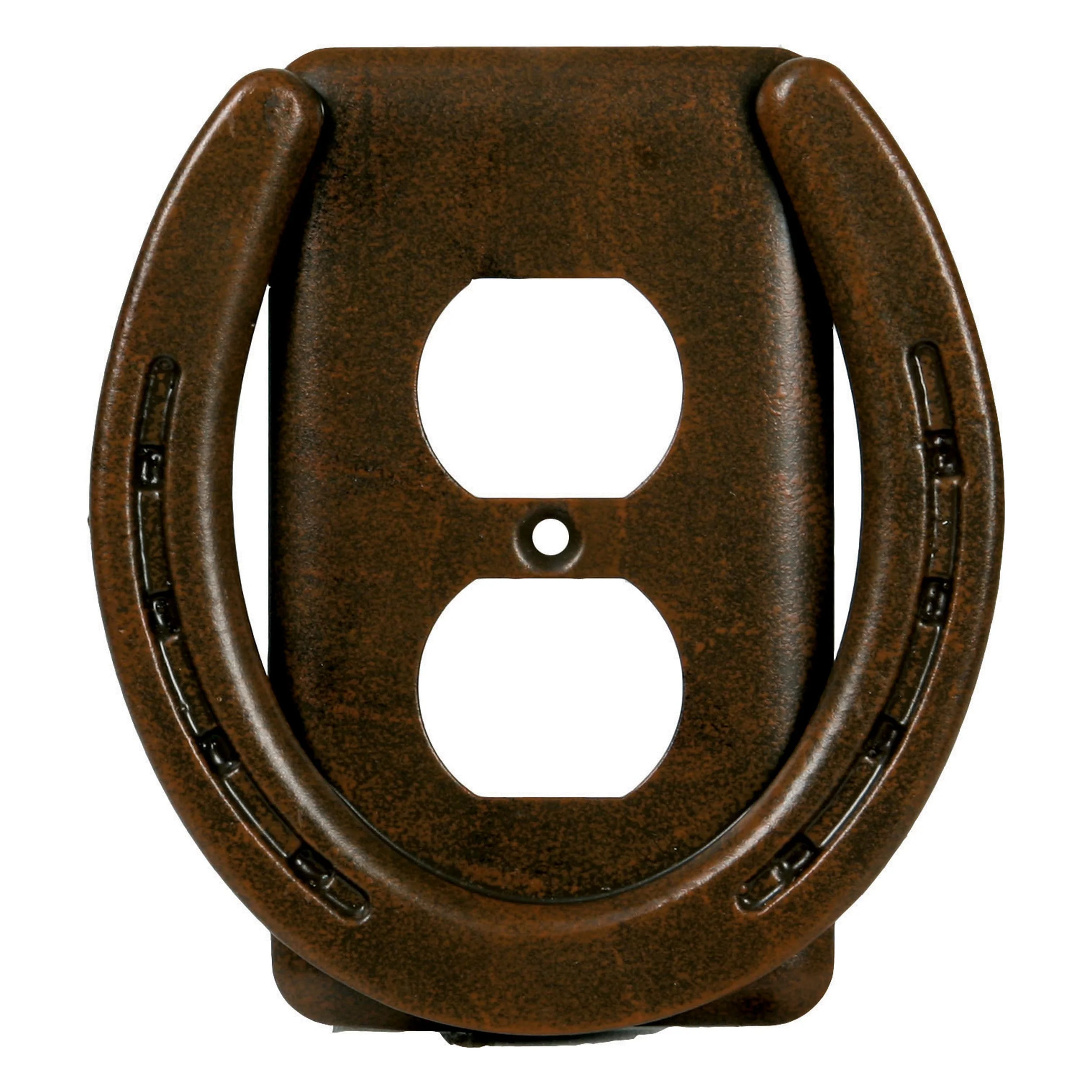 User-Friendly Electrical Cover Single Receptacle-Horse Shoe Detailed