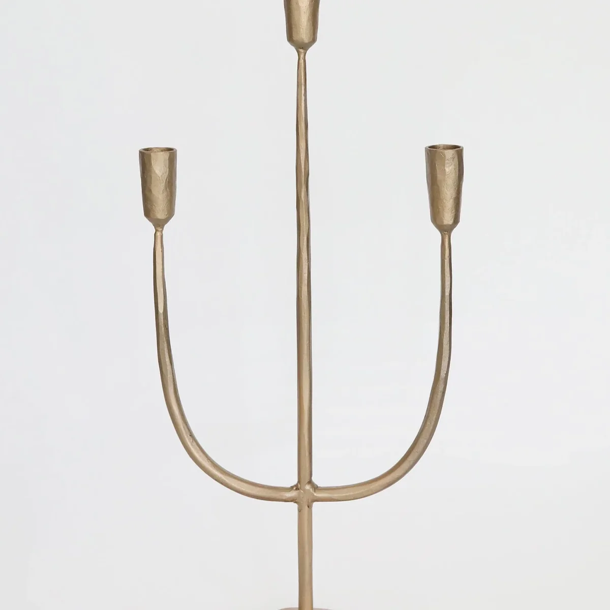 Safe Hand-Forged Metal Candelabra with Antique Finish User-Friendly