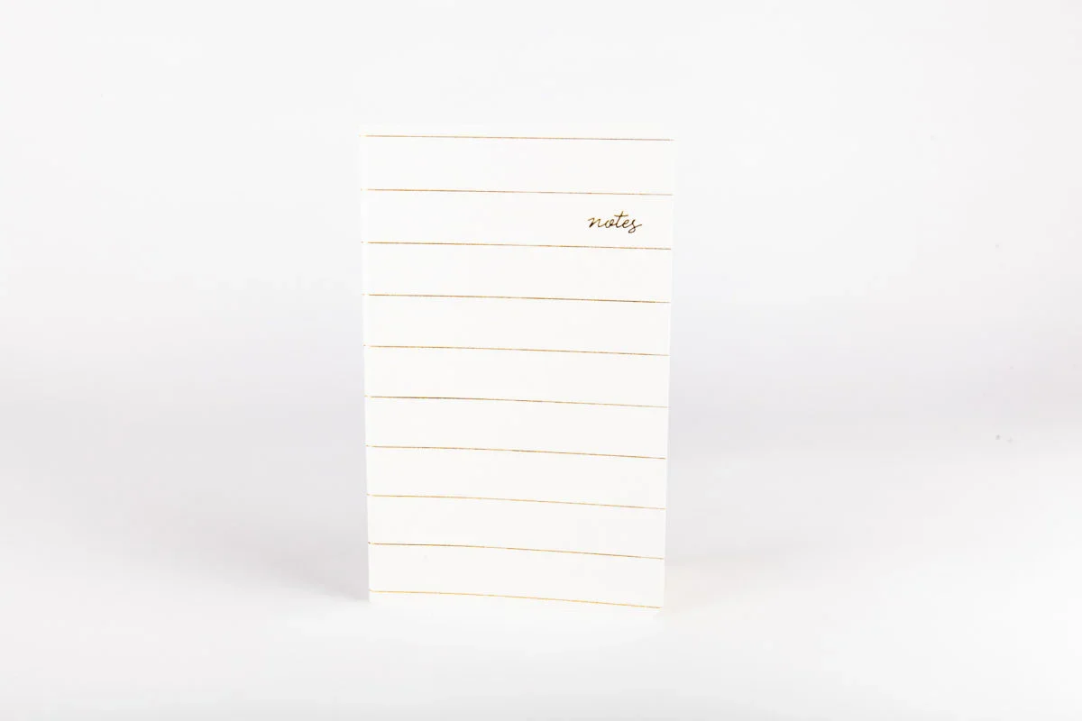 Trendy Notes Lined Notebook Contemporary