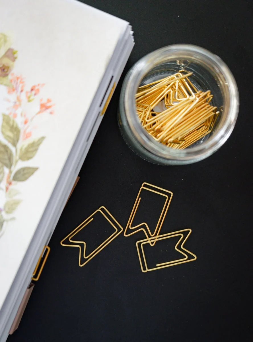 Optimized Flag Bookmark Gold Plated Paper Clips Innovative